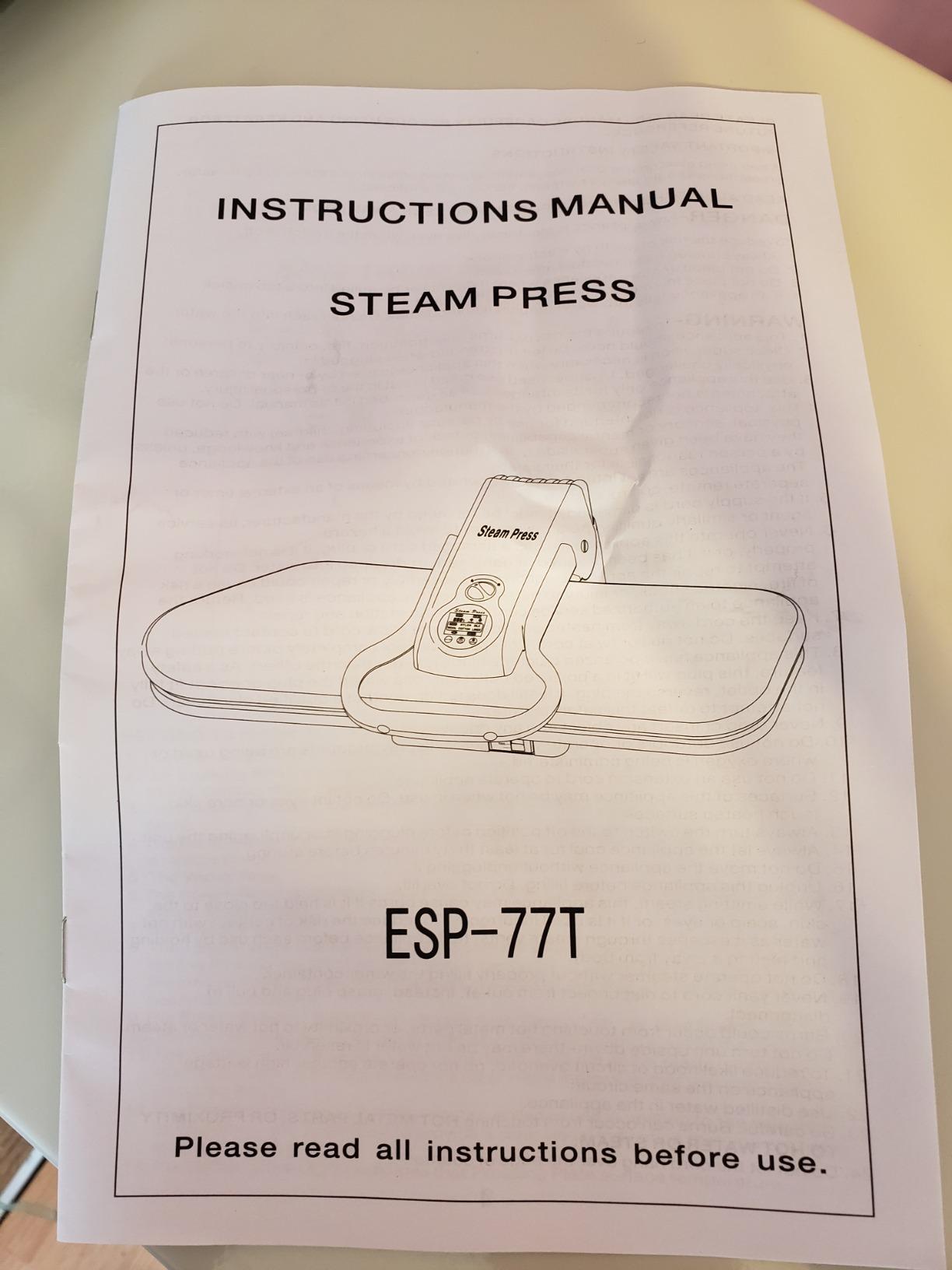 SpeedyPress Oversize Pressing Iron/Steam Press | Ultra XL Electronic Iron Press w/ 100LBs. of Pressing Pressure for Home/Business | Multiple Steam Functions & Temp Settings, Large Pressing Surface customer photo 2