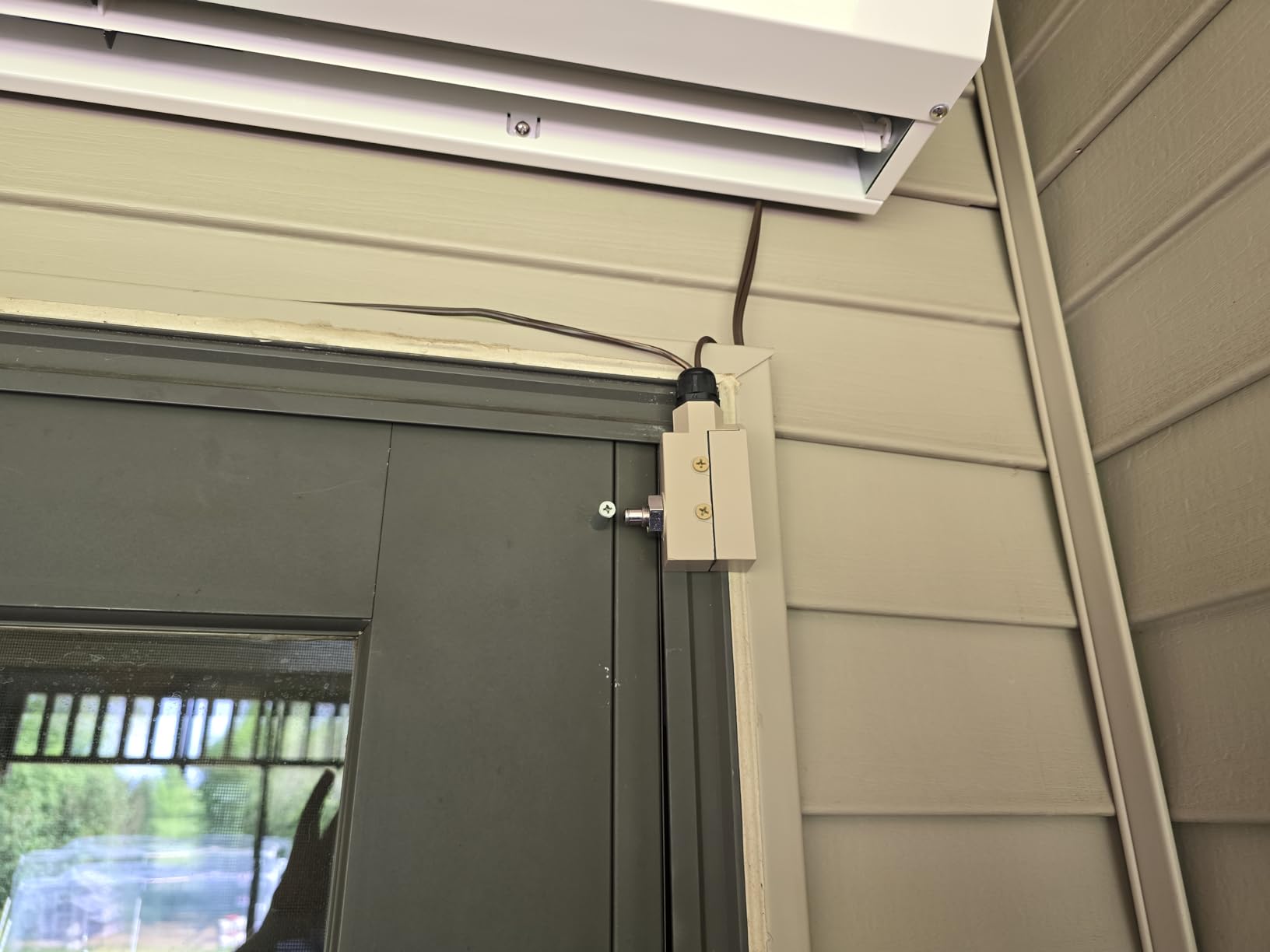 DuraSteel Wall Mounted Air Curtains for Doors Commercial - 36 Inch White Fly Fans - Super Power Over Door Fan with MS Switch - Sliding Under Door Fans to Move Air Curtain Blower Keep Flies Bugs Out customer photo 1