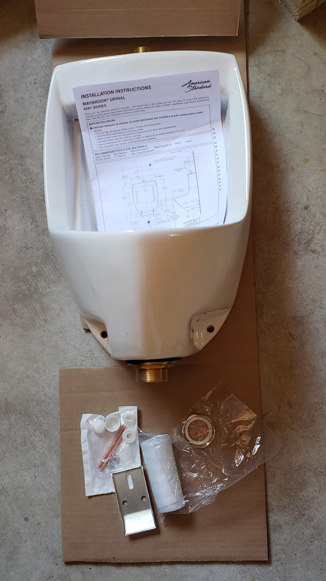 American Standard Maybrook Commercial Urinal, WallMount, 0.125-1 GPF, White | Urinal: Maybrook Washout Design, EverClean Antimicrobial Surface, Top Spud 0.125-1GPF, Wall Hanger Included | 6581001EC.020 customer photo 1