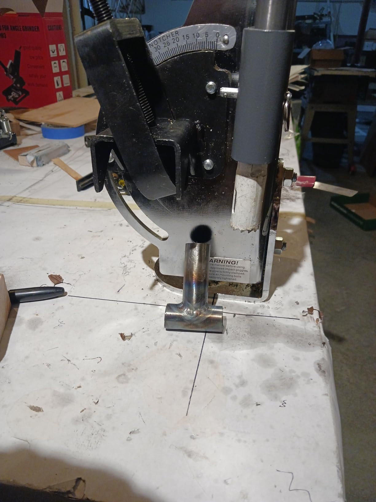 Pipe Notcher, 2 in Tube, 0-60 Degree KAKA INDUSTRIAL PN-1/2S customer photo 1
