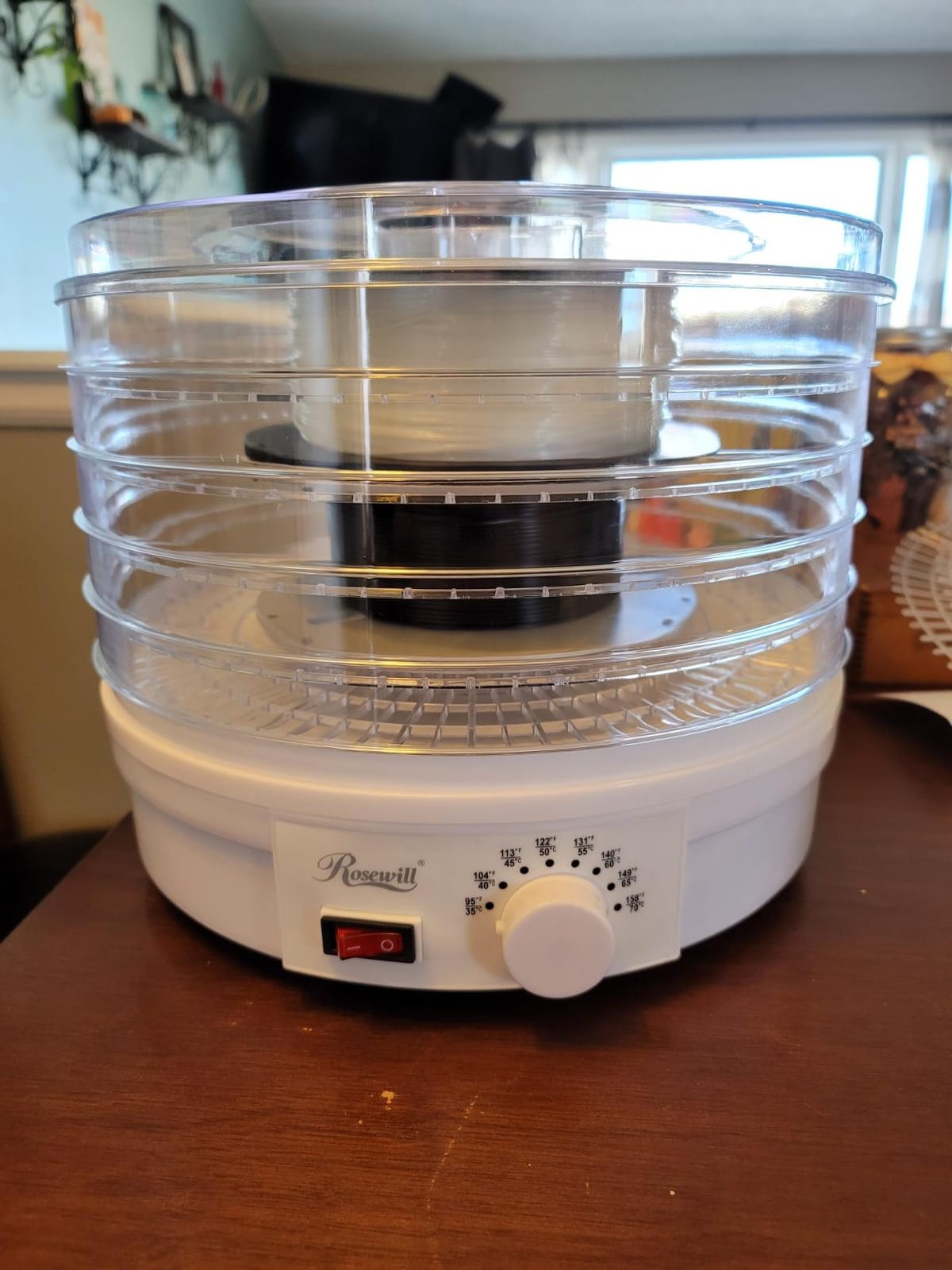 Rosewill Food Dehydrator Machine, 5 BPA-Free 12.6’ Trays, Adjustable Temperature Controls | 95-158°F | 350W, Jerky, Herbs, Fruit, Veggies, Dried Snacks, White customer photo 1