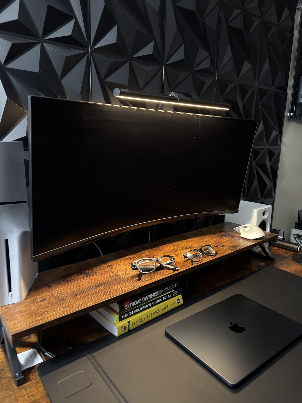 VIVO Extra Tall Single Monitor Desk Mount, 39 inch Pole VESA Stand for 13 to 32 inch Screens and up to 38 inch Ultrawides, Holds 22 lbs, Black, STAND-V011 customer photo 2