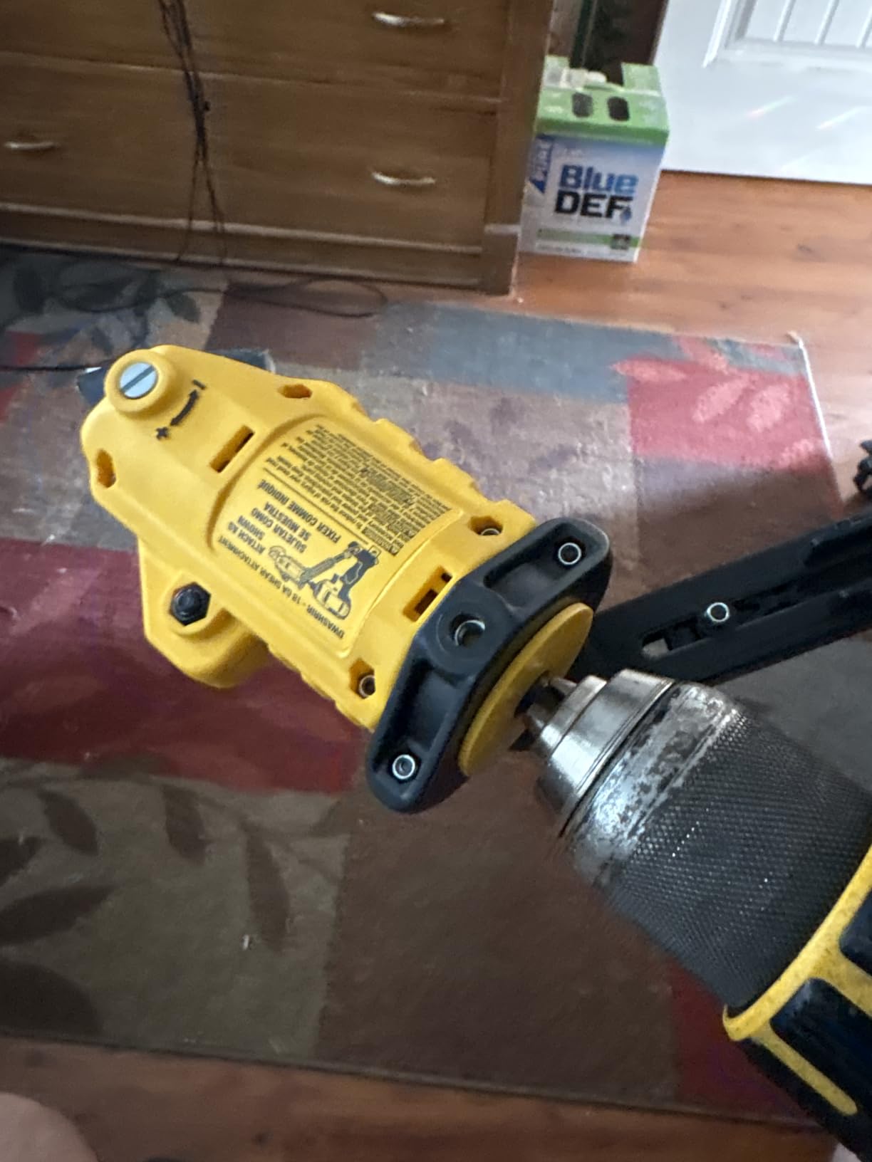 DEWALT Metal Shear/Cutter Drill Attachment, Impact Ready, 360 Degree Pivoting Head, Cuts 18GA Material (DWASHRIR)(Yellow, Black) customer photo 2
