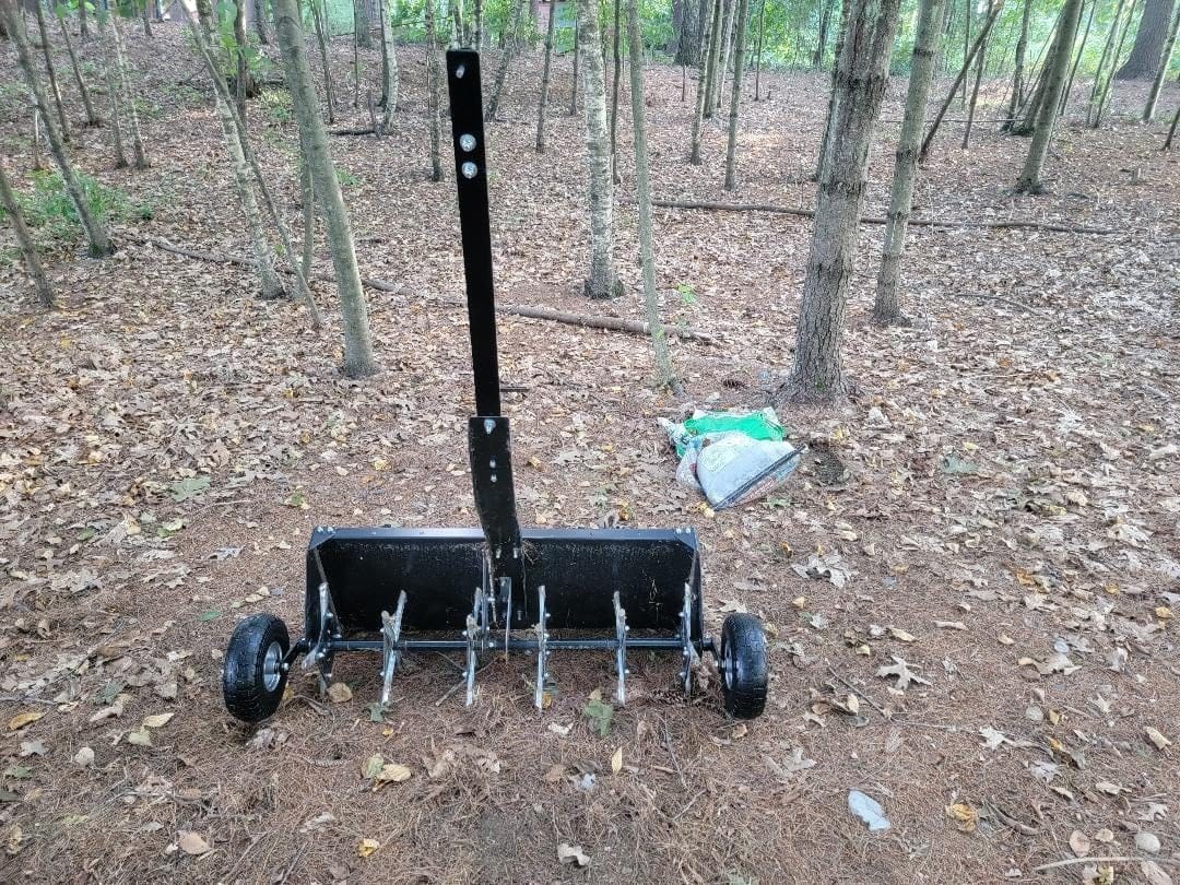 Agri-Fab 40 In Tow Behind Lawn Plug Aerator with 24 Galvanized Coring Knives and Universal Hitch customer photo 2