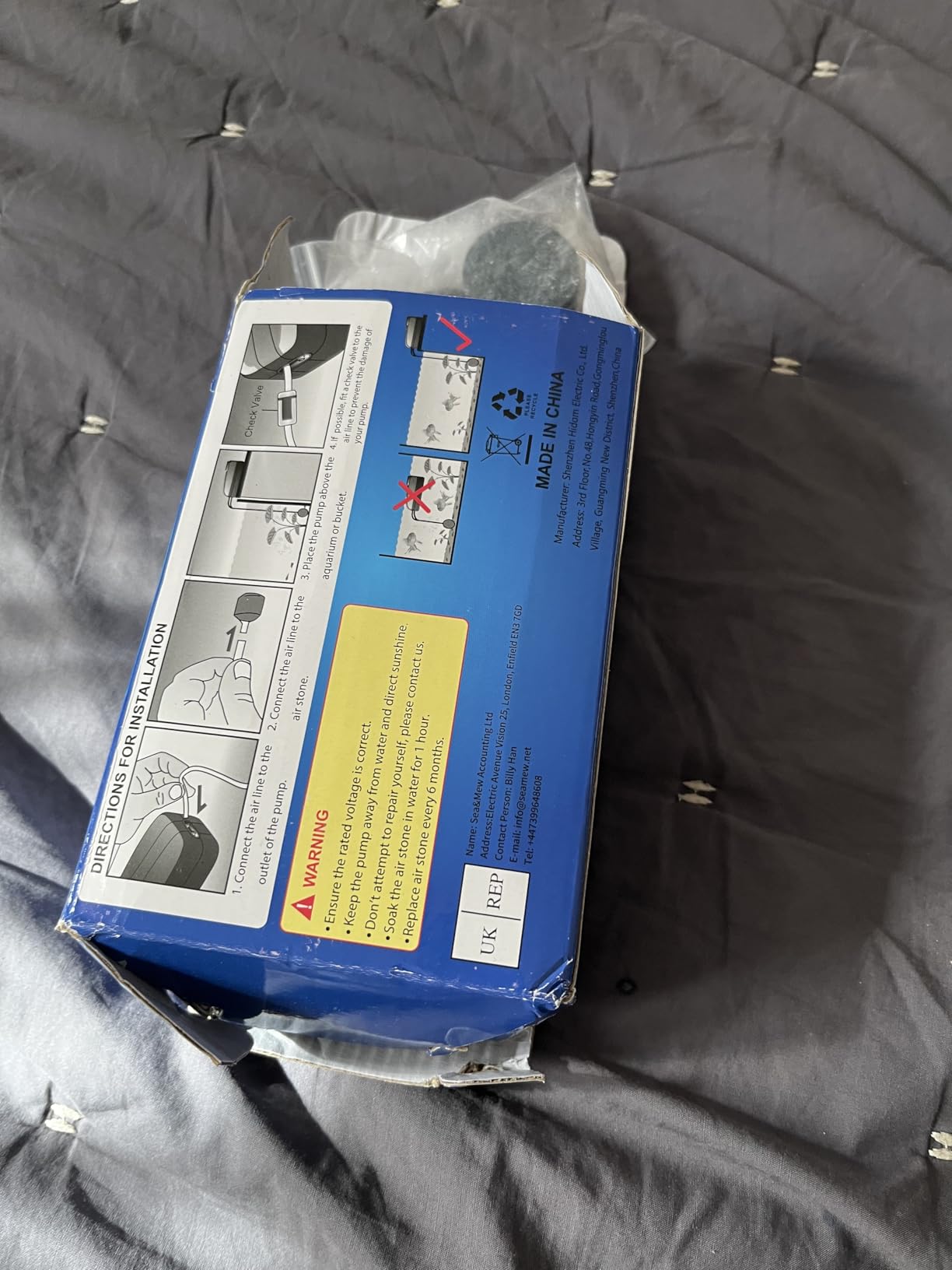 Uniclife Aquarium Air Pump Dual Outlet Fish Tank Aerator with Accessories for 5-200 Gallon Tank customer photo 2