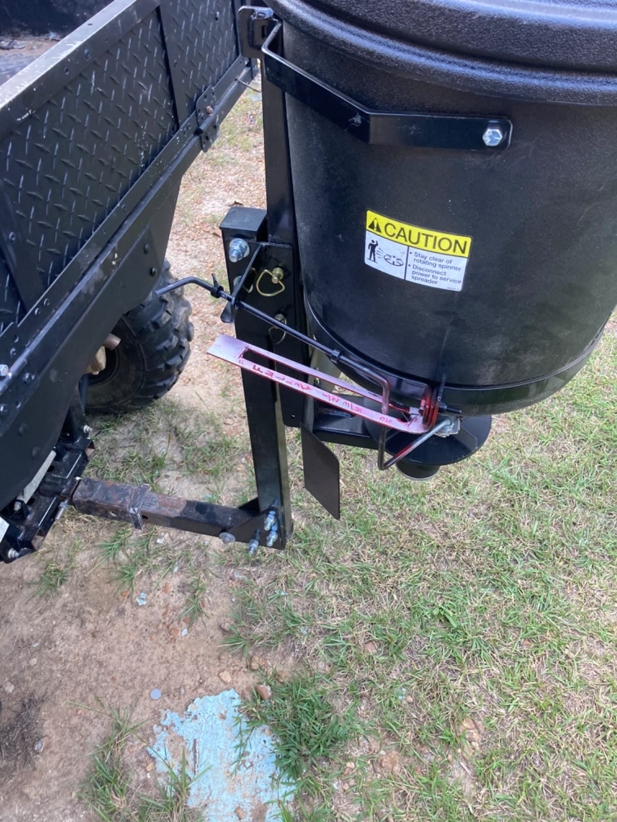 Buyers Products UTVS16 150 lb UTV ATV Receiver Mount Broadcast Spreader customer photo 2
