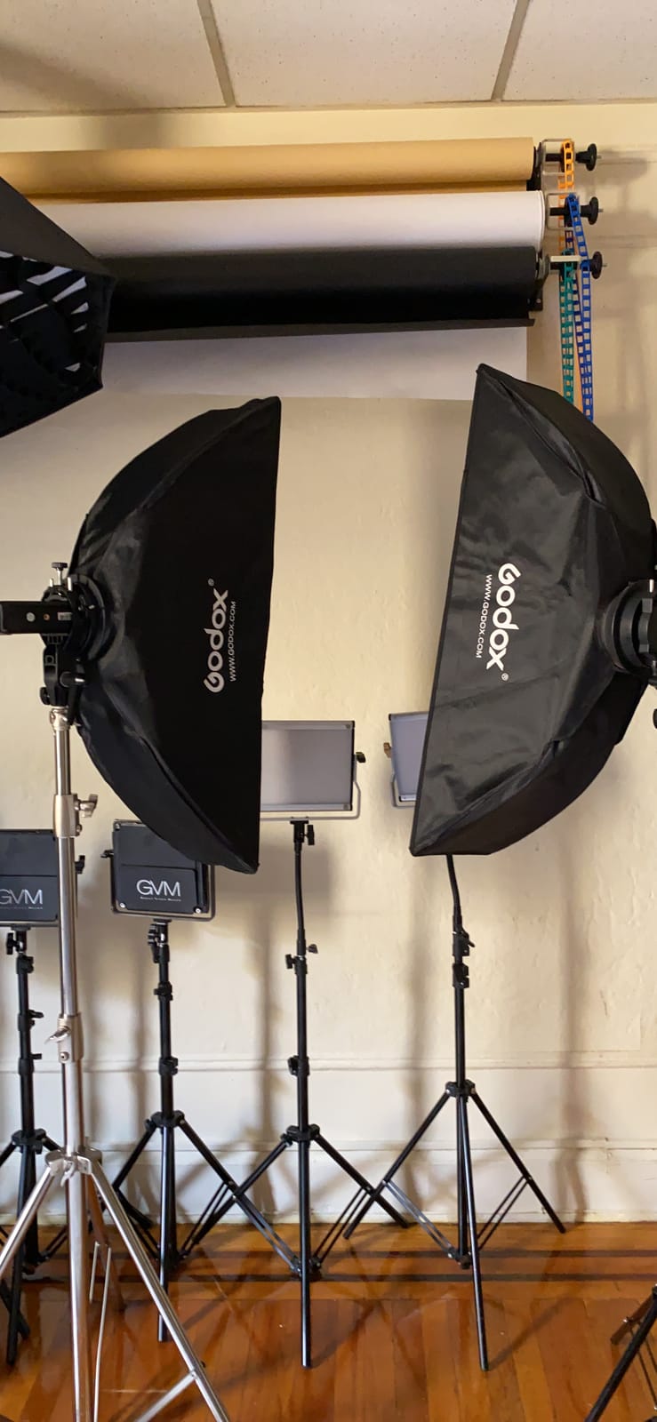 Godox 2-Pack 9x35/22x90cm Strip Softbox with Bowens Mount Speed Ring and Honeycomb Grid for Speedlite, Studio Flash, Monolight – Ideal for Portrait and Product Photography customer photo 1