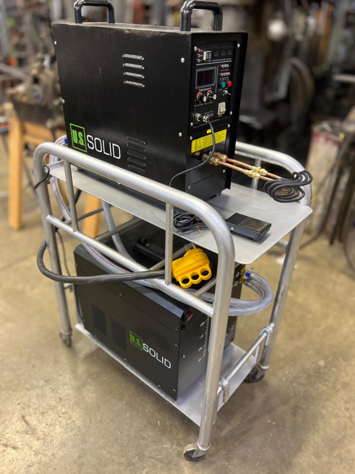 U.S. Solid 15KW High Frequency Induction Heater Furnace, 30-80KHz Output, 220V Single Phase, MOSFET & IGBT Inverter System, 16:1 Turns Ratio, for Metal Melting & Heat Treatment customer photo 2