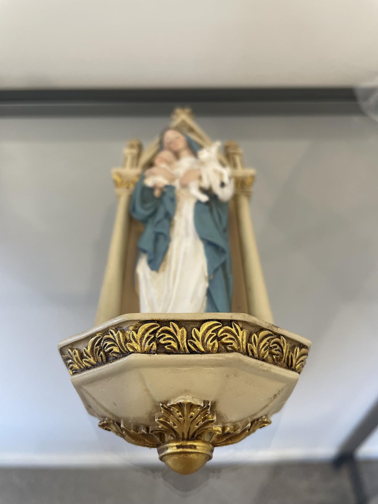 Joseph's Studio by Roman - Madonna and Child Holy Water Font, Renaissance Collection, 7.75