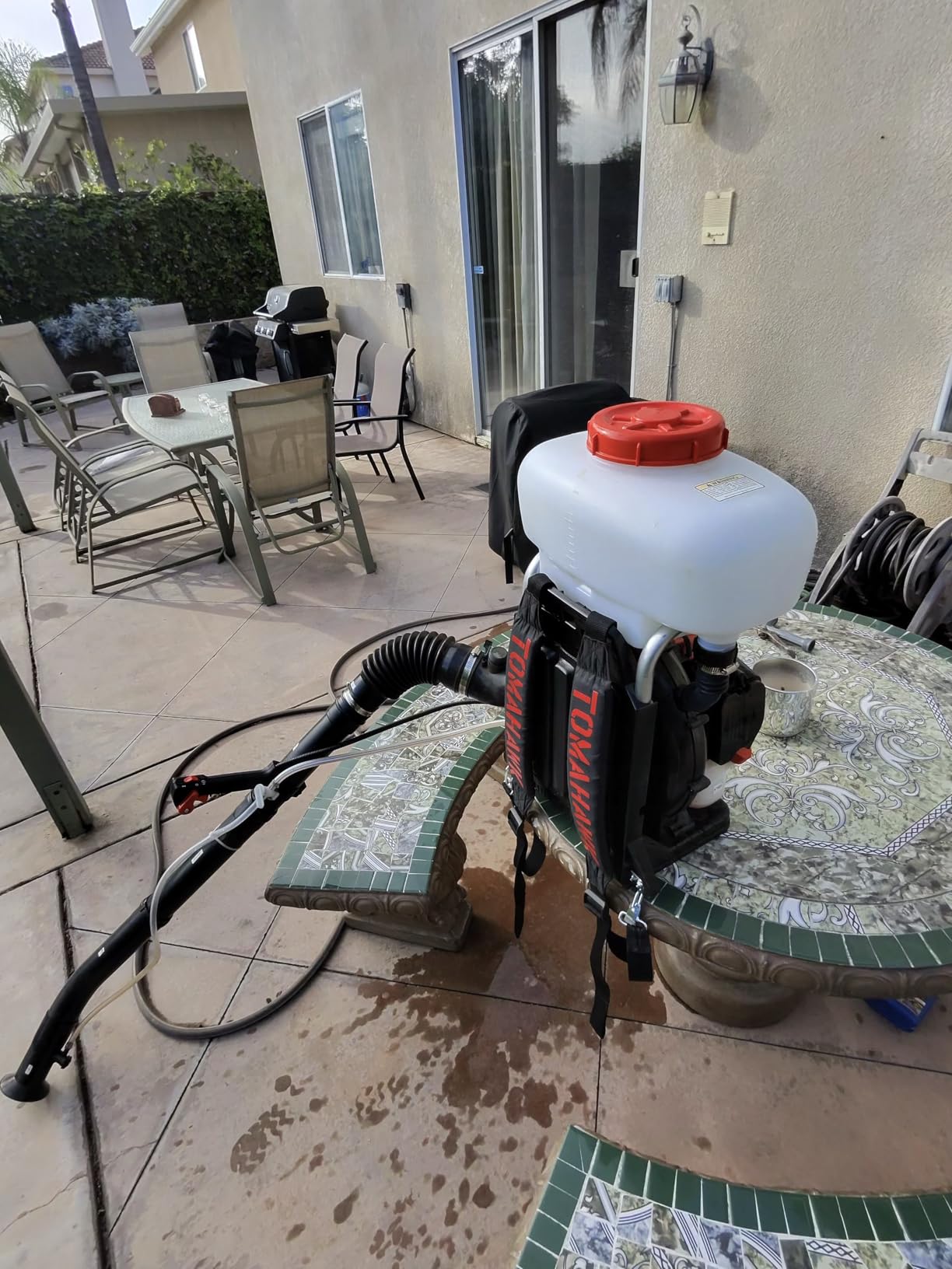 Tomahawk Power 3HP Backpack Mosquito Fogger Leaf Blower 3.7 Gallon Tank Garden Sprayer (Turbo Fogger) customer photo 2