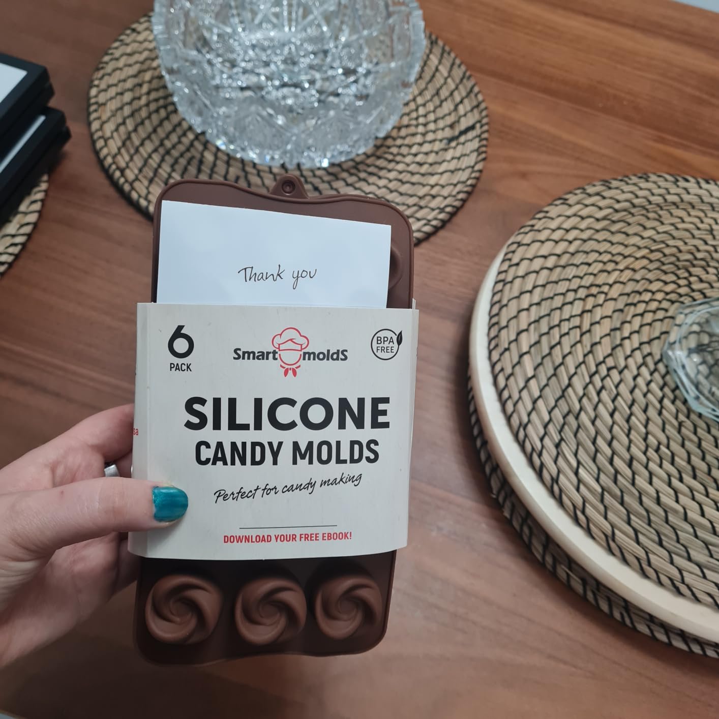 Chocolate Molds Silicone – Set of 6 – Non-Stick & Food Grade – Free eBook customer photo 2