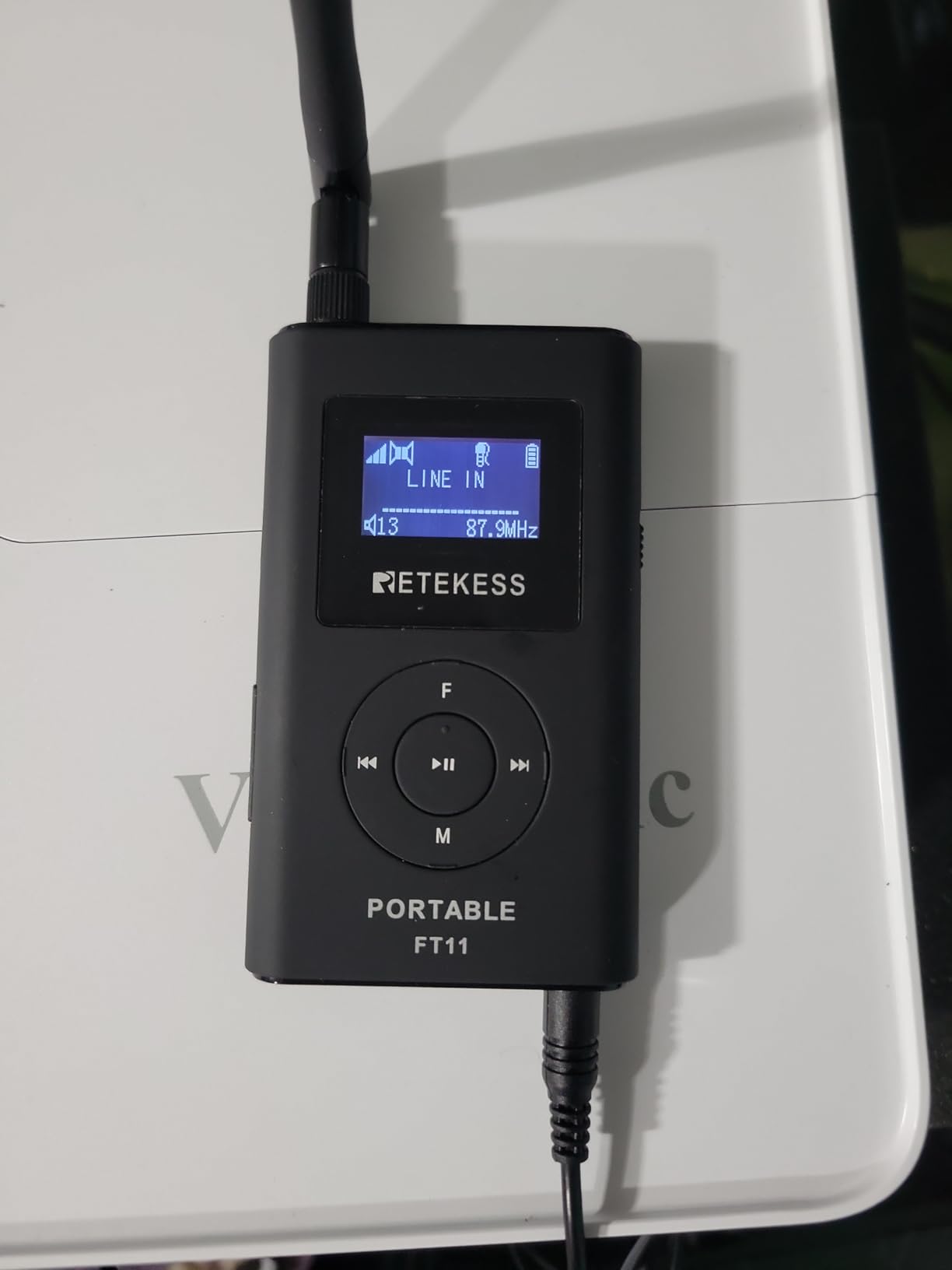 Retekess FT11 FM Transmitter, Portable FM Broadcast Transmitter (Black) customer photo 2