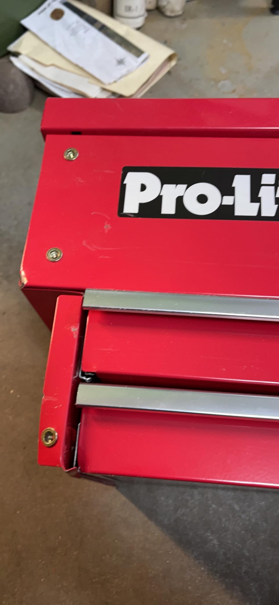 Pro-Lift M-0004 Rolling Tool Cart Box, 350 lbs Capacity Heavy Duty Utility Service Cart with 2 Drawers & Lockable Sliding Top, Mobile Tool Organizer on Wheels for Garage, Workshop, Mechanic customer photo 1