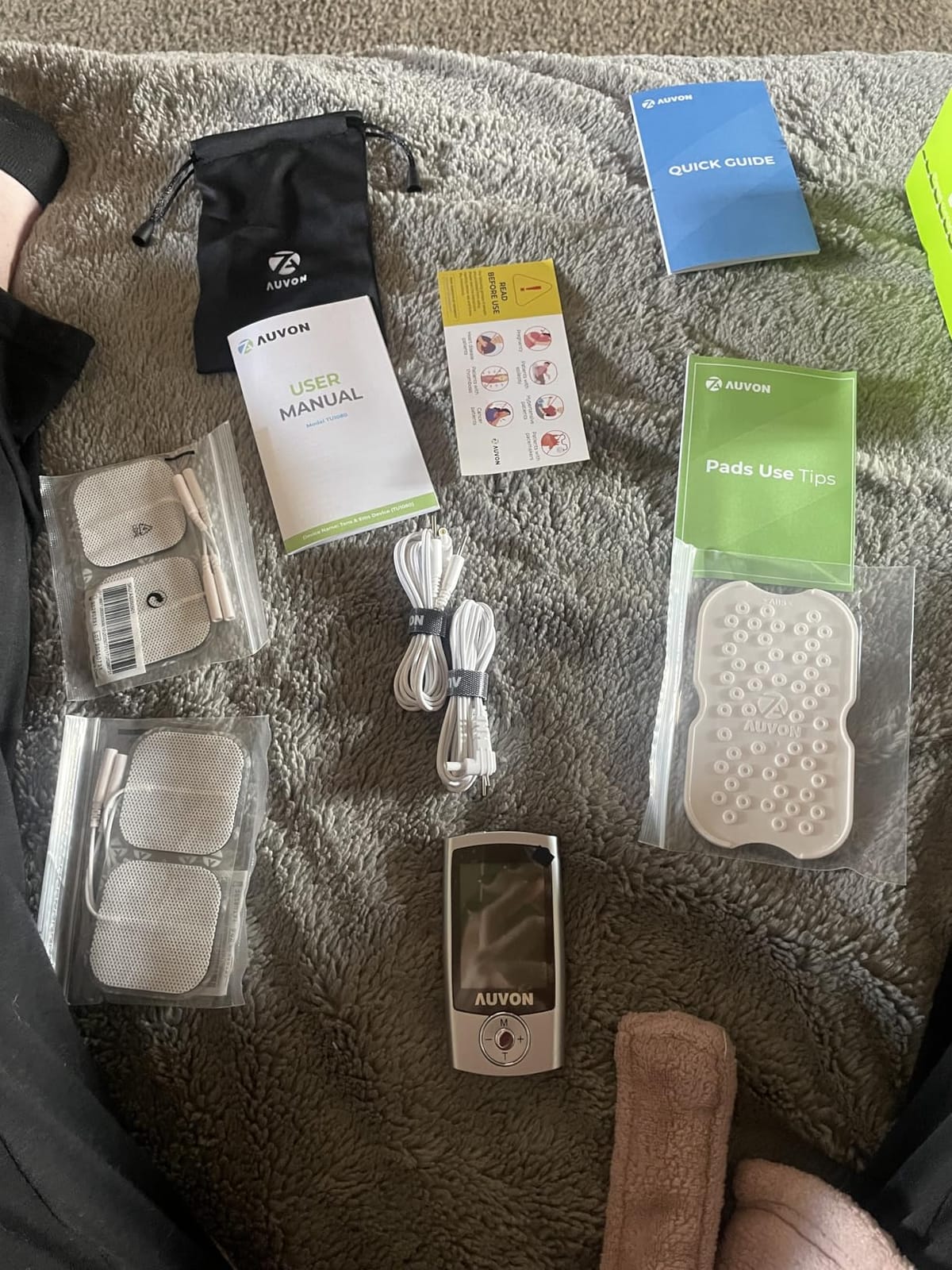 AUVON 24 Modes TENS Unit Muscle Stimulator for Pain Relief, Premium Pads customer photo 2