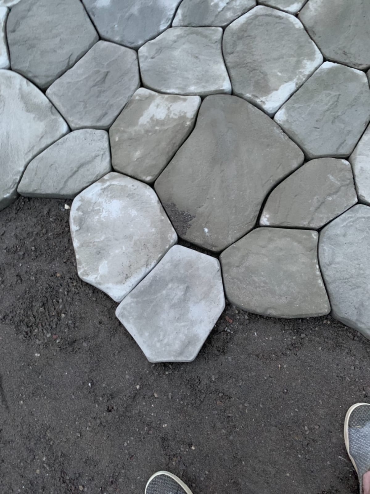 SvitMolds Concrete molds DIY Sold 6 pcs Plastic Moulds Flagstone Casting Concrete Paving Garden Paths Stone Patio Pavers for Garden Walkway #S34 customer photo 1