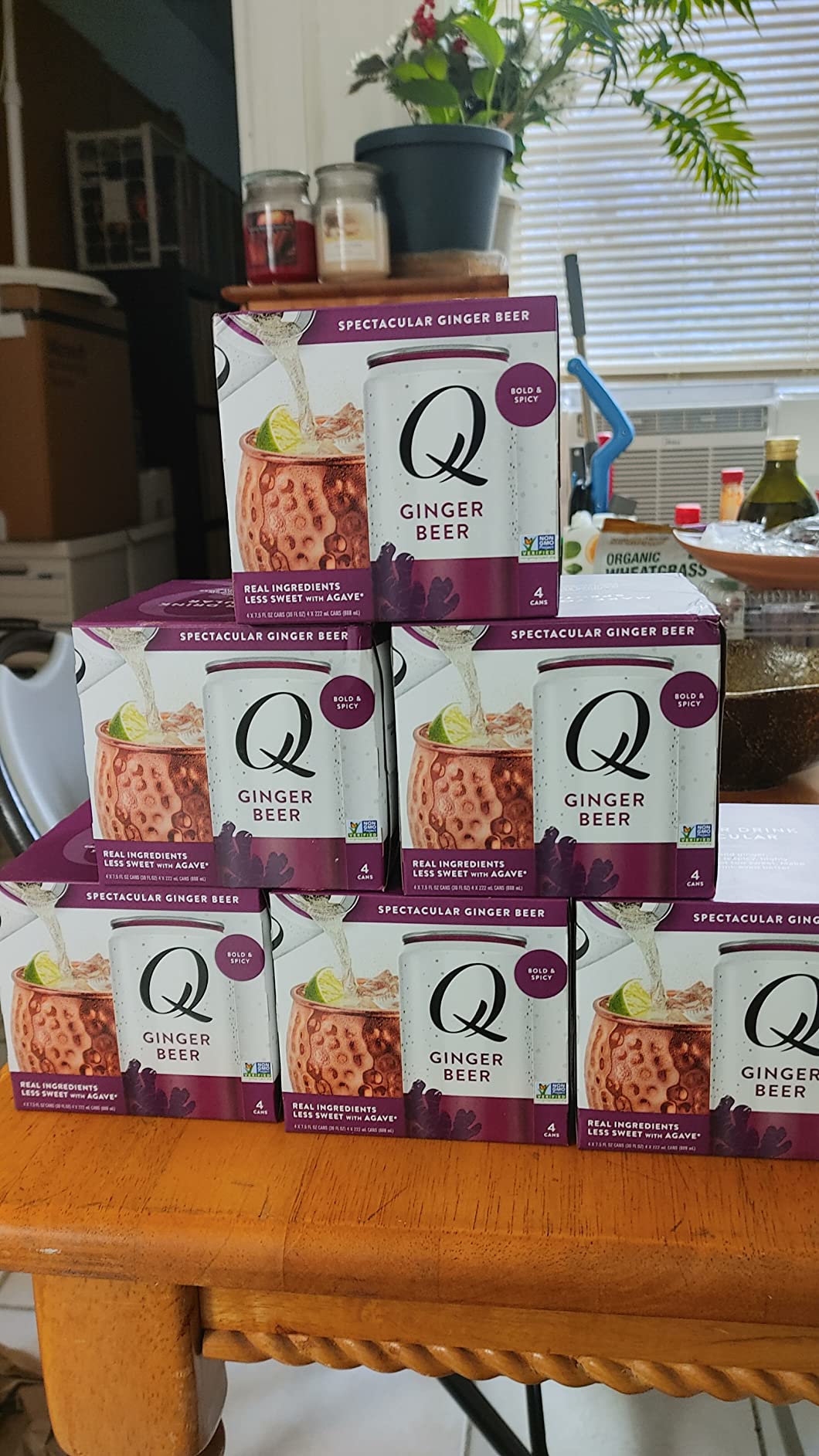Q GINGER BEER with Real Ginger & Organic Agave - Ideal for Cocktails & Mocktails - Made with Real Ingredients, Perfectly Carbonated & Less Sweet - 80 Calories per Can - 7.5 Fl Oz Cans (Pack of 24) customer photo 2