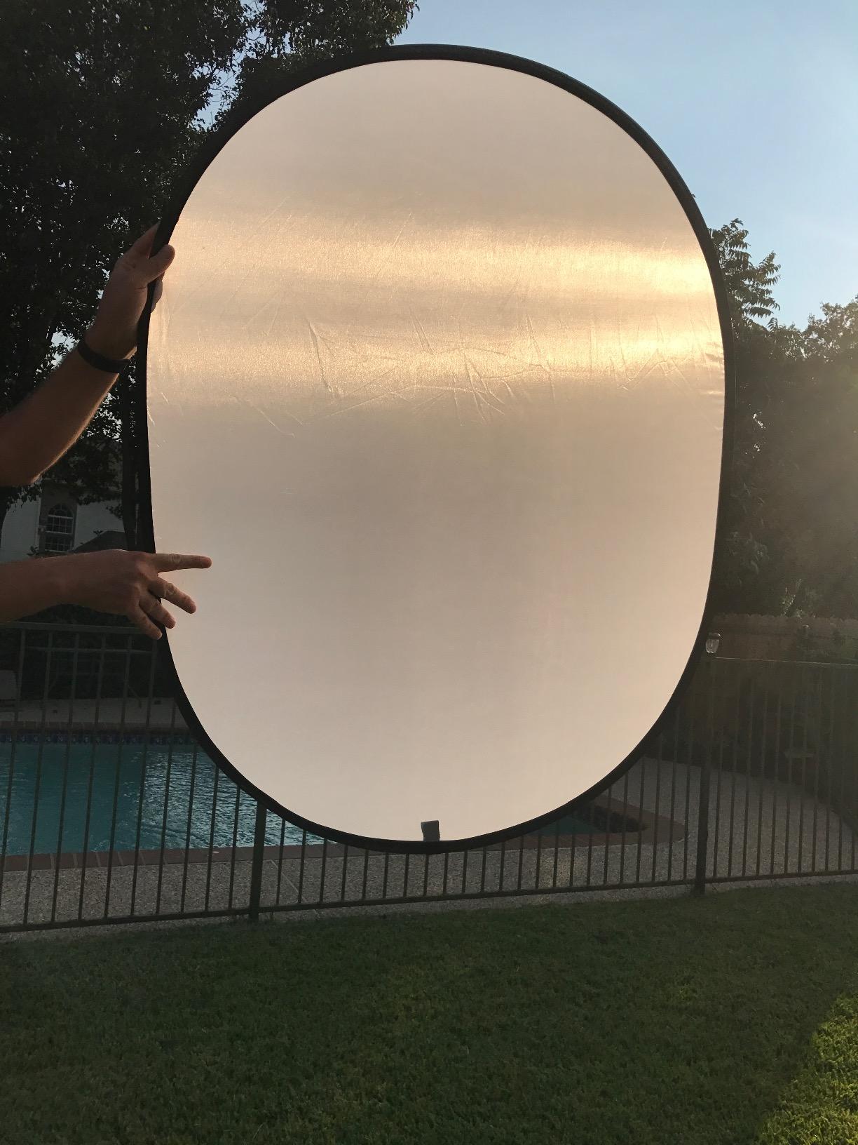 Portable Light Reflector Photography, 24x36in 5-in-1 Photography Reflector customer photo 2
