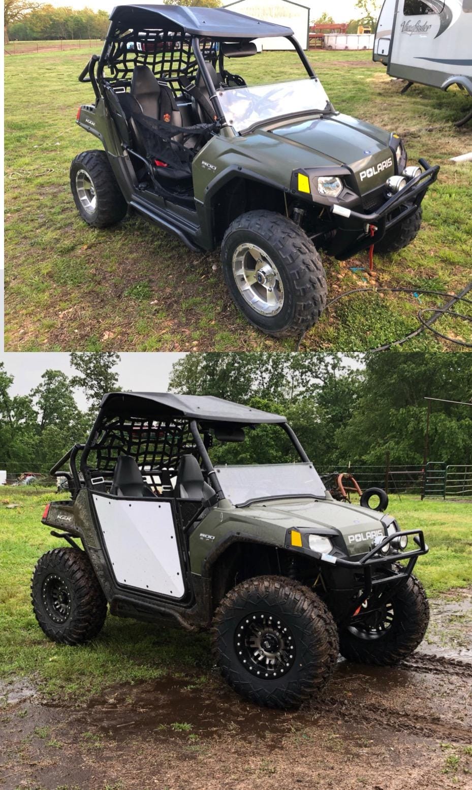 SuperATV 1.5-3¨ Adjustable UTV Lift Kit for 2008-2014 Polaris RZR 800 | Easy to Install | Powder Coated | Helps Joints Last Longer customer photo 1