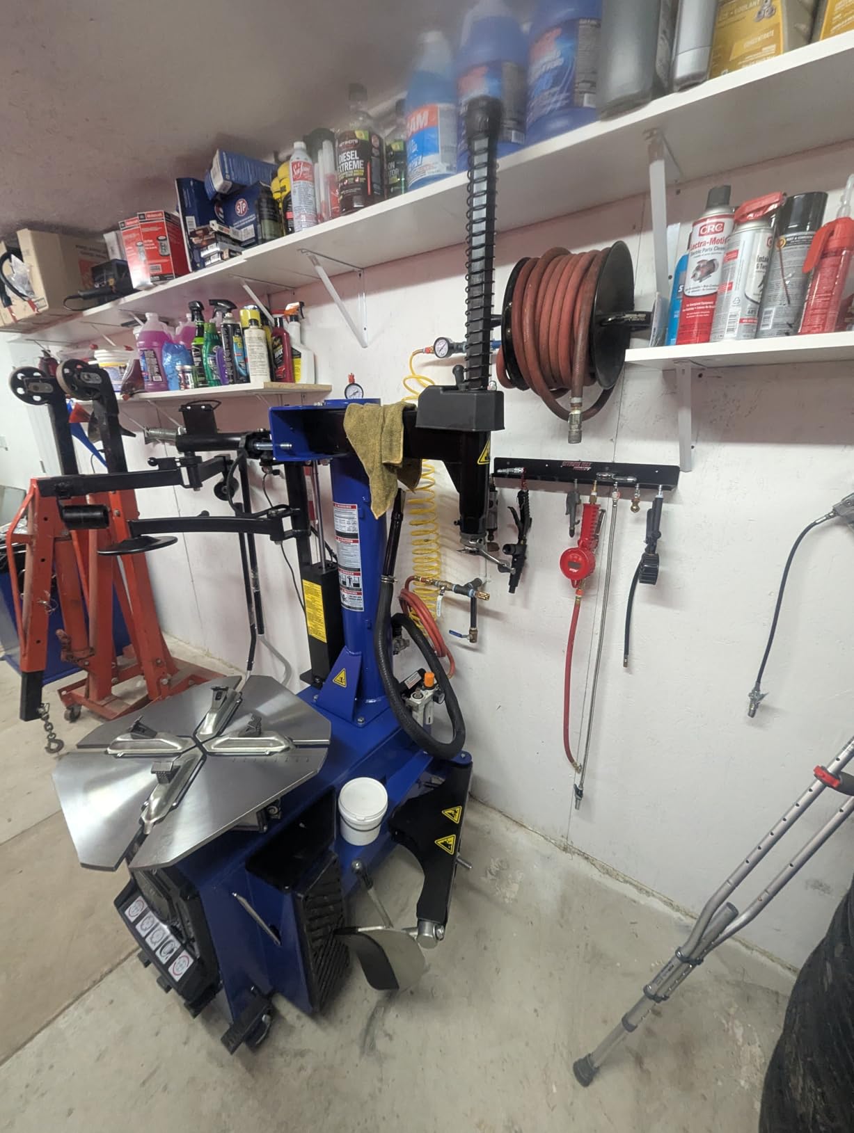 XK Tire Changer and Balancer Combo 37 in Tire Machine, 110V,2.0HP,960-690 | Air Bead Blaster,12-24 in Rims,Multi Balancing Modes for Automotive Repair Shops,Home Garages,36 Month Part Replacements customer photo 2