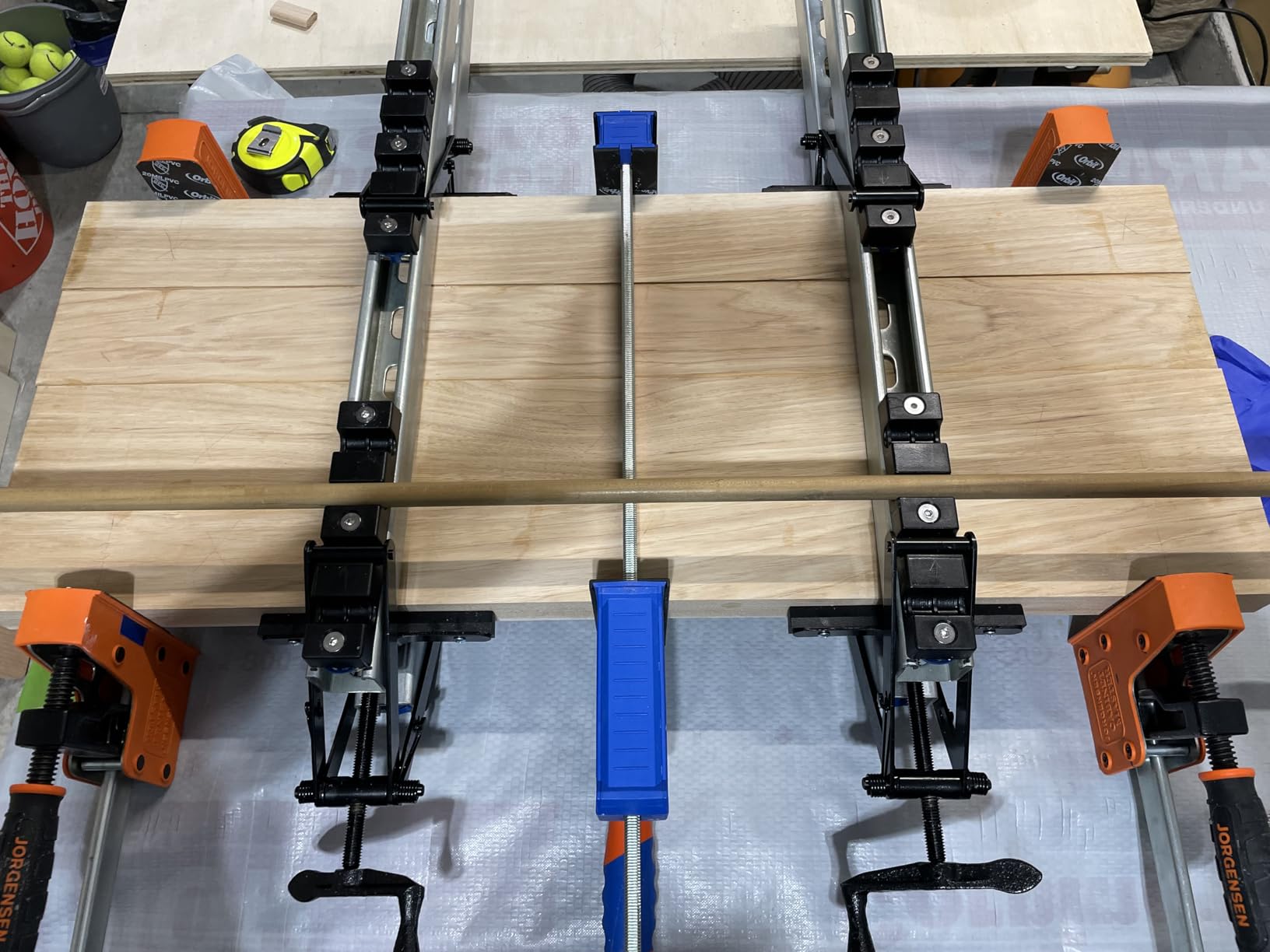 Peachtree Woodworking Supply 2 Pack of 4 Way Pressure Clamps - Clamping Panels From All Four Directions. For Woodworkers, Cabinet and Furniture Makers customer photo 2