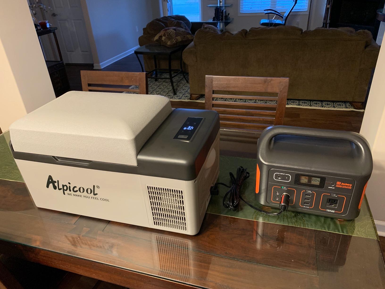 Alpicool C15 Portable Car Freezer,12 Volt Refrigerator, 16 Quart (15 Liter) Fast Cooling 12V Car Fridge -4℉~68℉, Car Cooler, 12/24V DC and 100-240V AC for Outdoor, Camping, RV, Truck, Boat customer photo 1