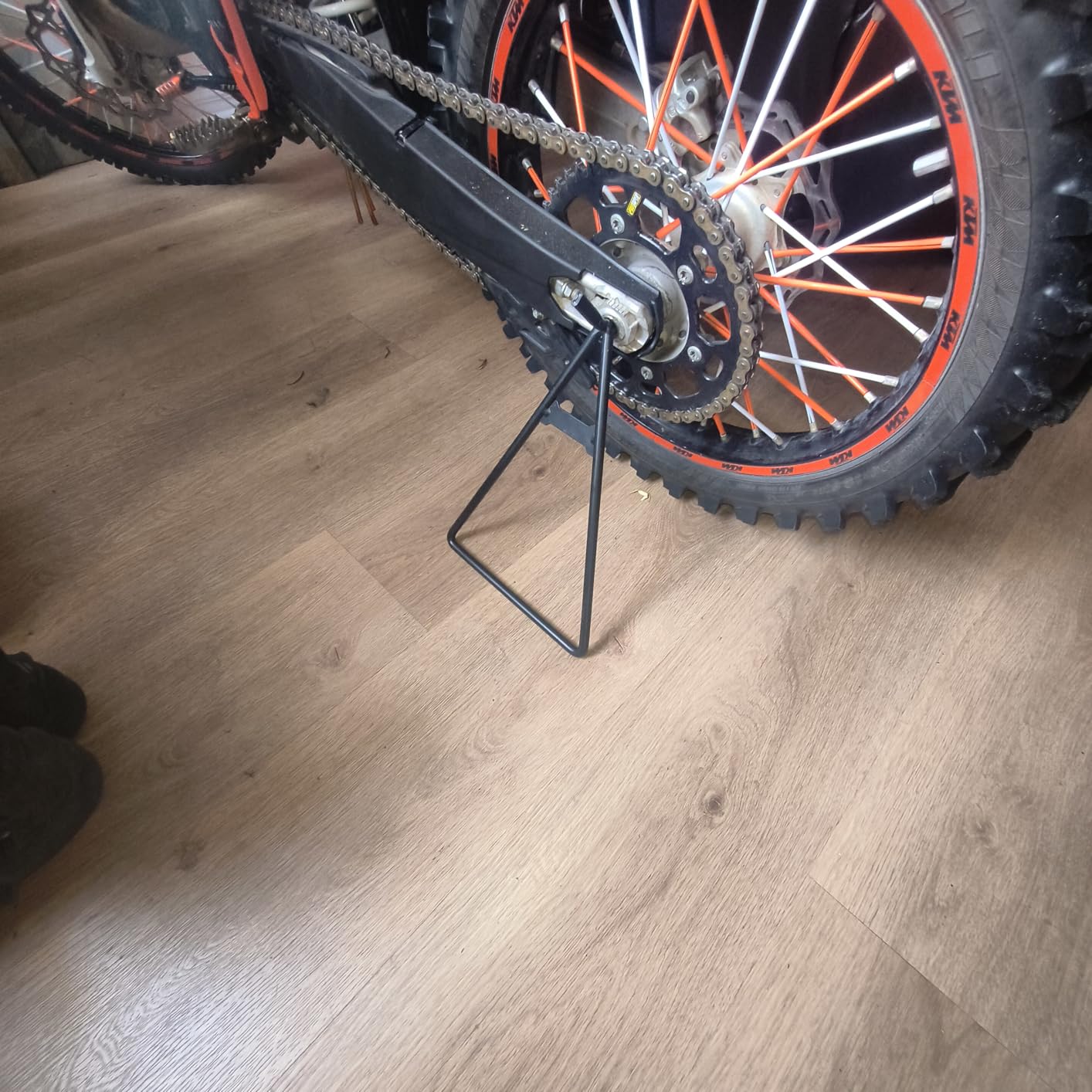 JFG RACING Dirt Bike Triangle Stand,Universal Motorcycle Kickstand,1 Pcs customer photo 1