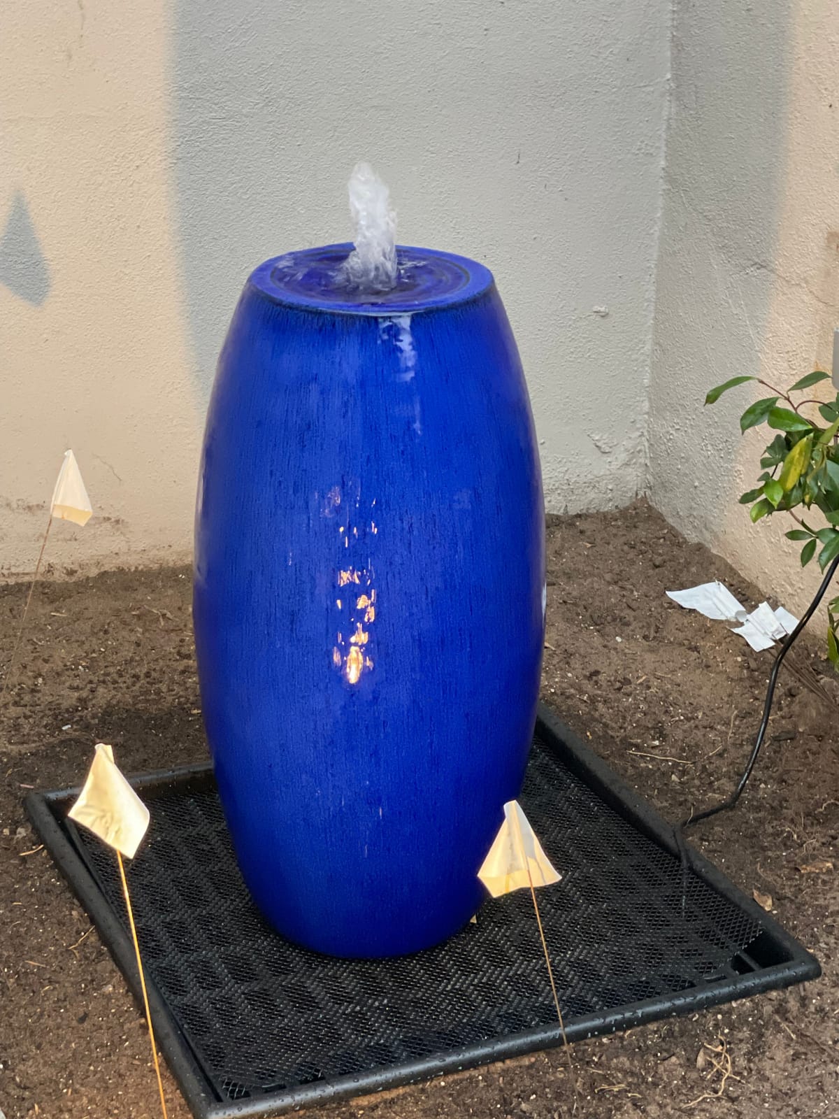 24x24 INCH Heavy Duty Fountain and Waterfall Basin Reservoir for DIY Water Features, Durable, Sturdy and Versatile, Has Pump Access Door, Will Not Rust customer photo 1