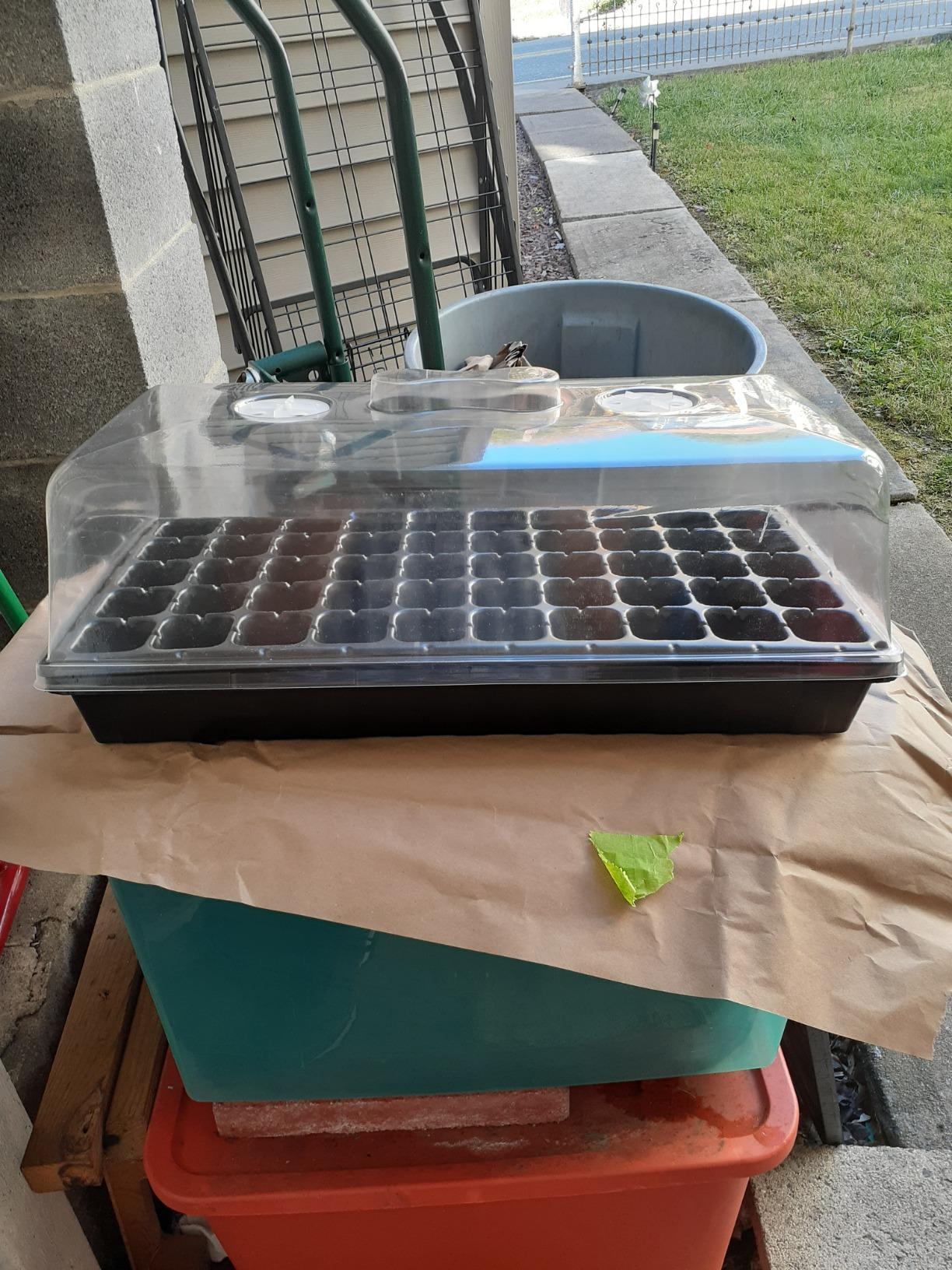 Bootstrap Farmer Extra Strength Seed Starter Kit, 2 Pack Combo, 2 of Each - 1020 Tray, Humidity Dome, 50 Cell Plug Tray customer photo 2