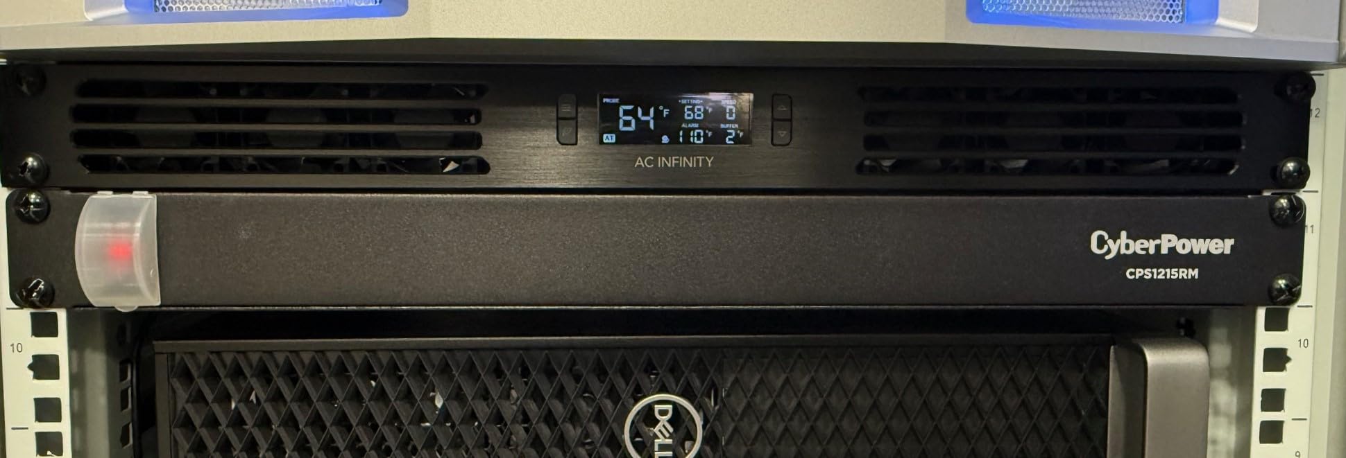 AC Infinity CLOUDPLATE T1-N, Rack Mount Fan Panel 1U, Intake Airflow customer photo 2