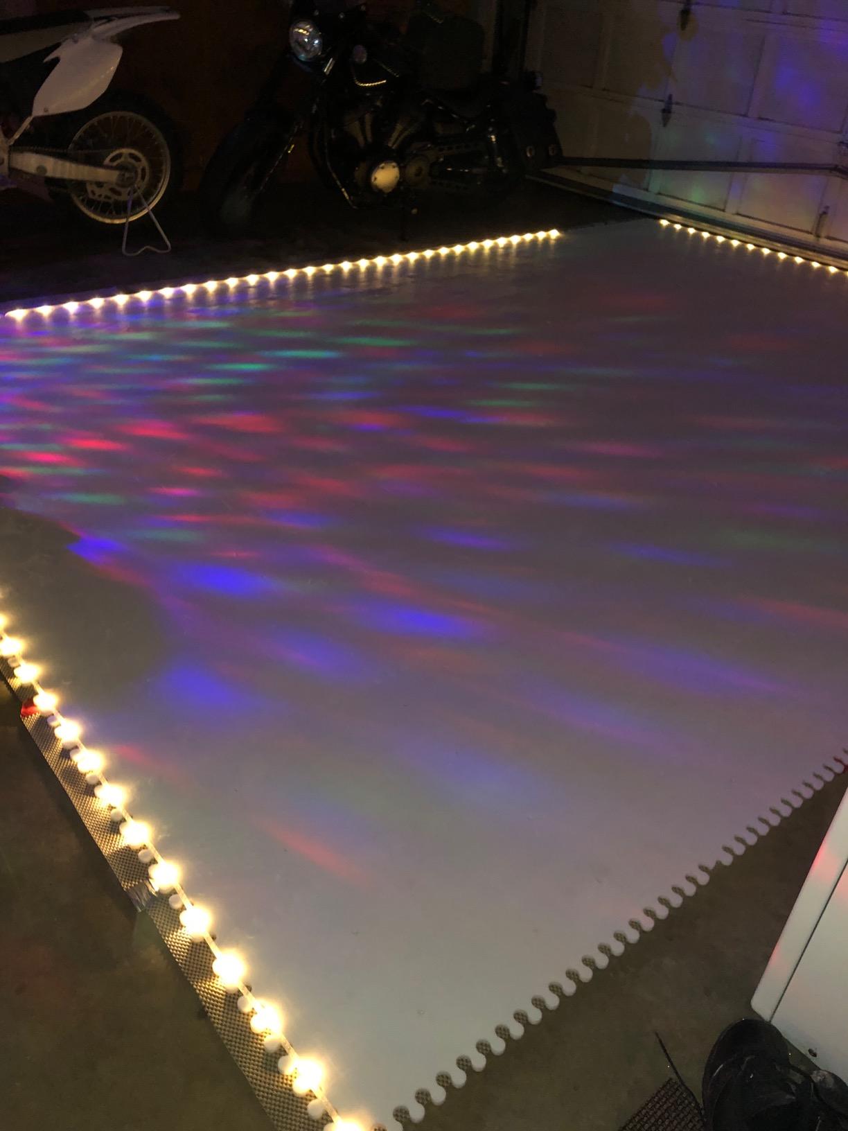Skate Anytime - Synthetic Ice for Hockey - Skateable Artificial Ice Tiles - Backyard Ice Rink - Expandable customer photo 1