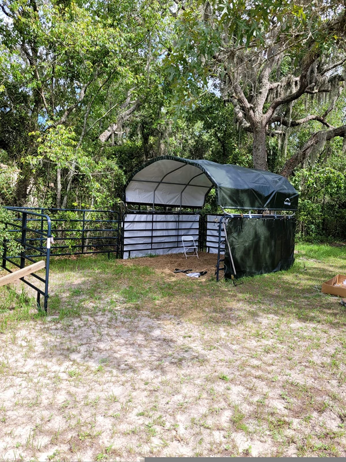 ShelterLogic 12'x12' Equine, Livestock and Agricultural Shelter Enclosure Kit (Corral Panels and Shelter Not Included) customer photo 2