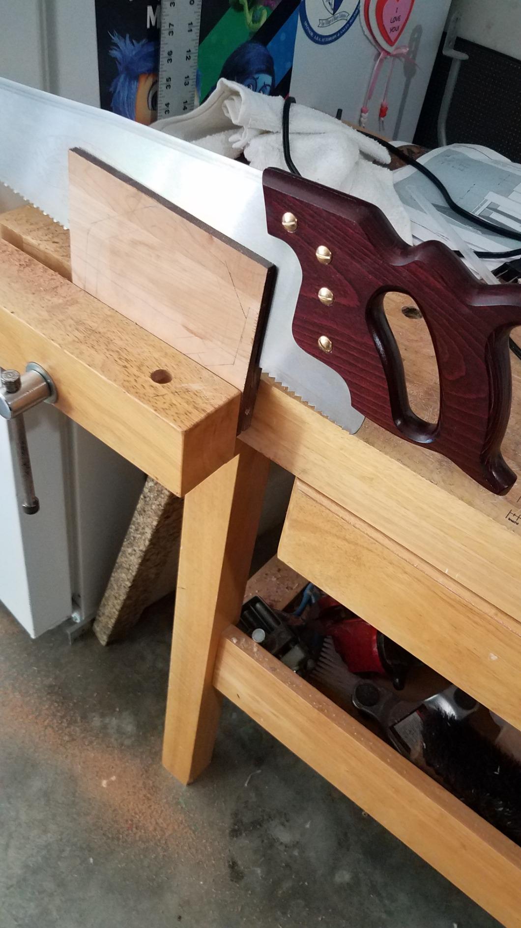 Lynx Garlick Thomas Flinn British 20” Rip Saw with Taper Ground Blade, Stained Beech Handle 4.5 TPI and Filed for Rip Cutting customer photo 1