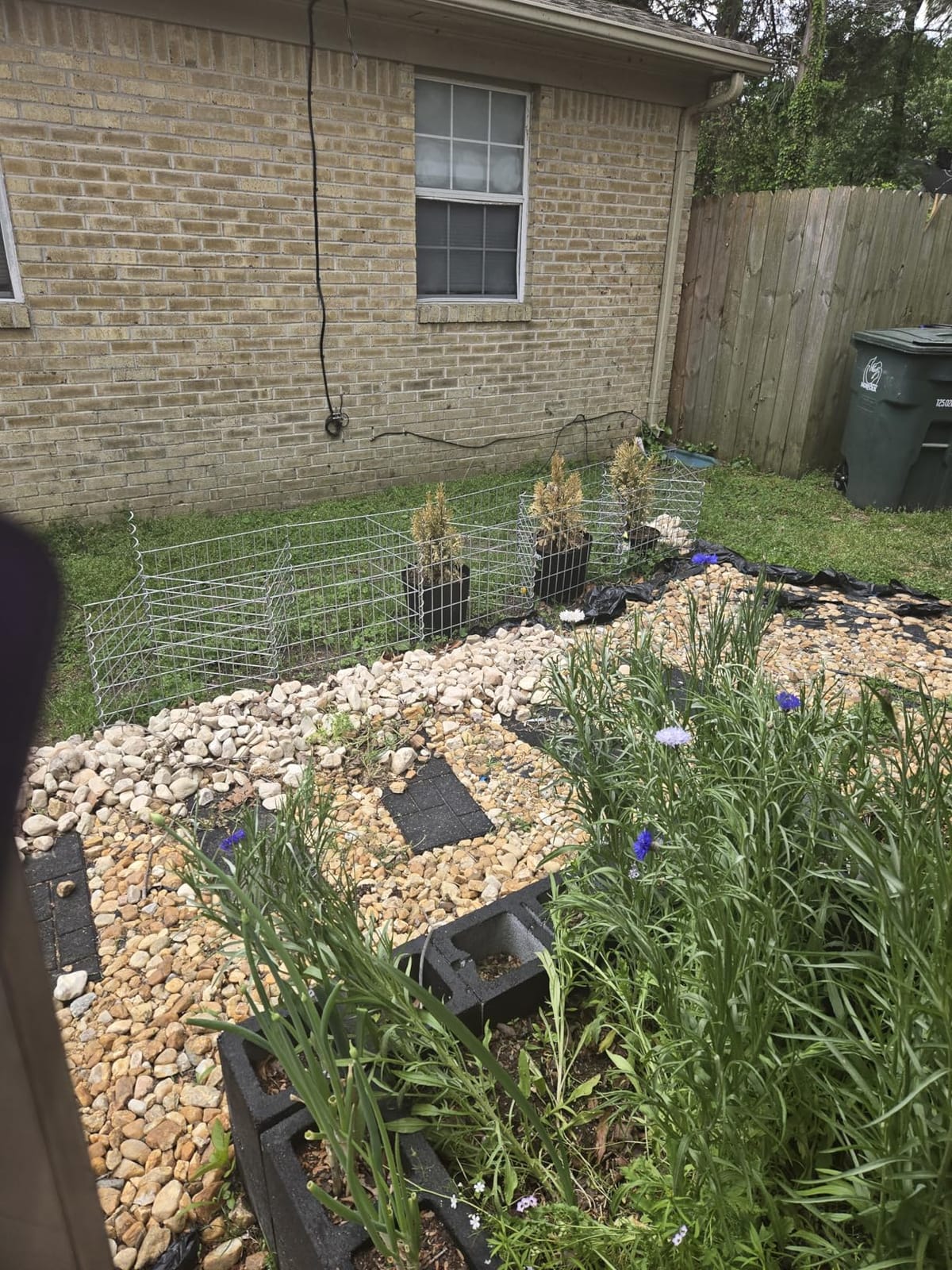 vidaXL Gabion Basket, Gabion Wall for Plants Stone, Gabion Basket Post for Outdoor Garden Patio Privacy Protection, Rock-Stone Wall, Galvanized Steel customer photo 2
