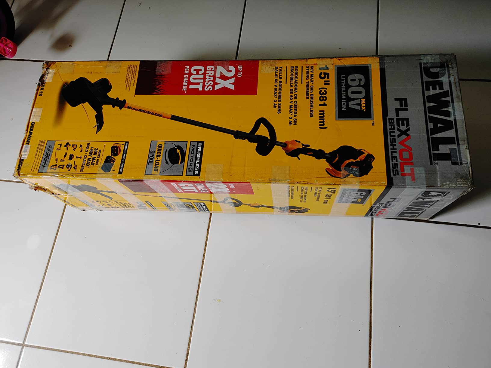 DEWALT DCST970B FLEXVOLT 60V MAX Cordless String Trimmer, Tool Only customer photo 1