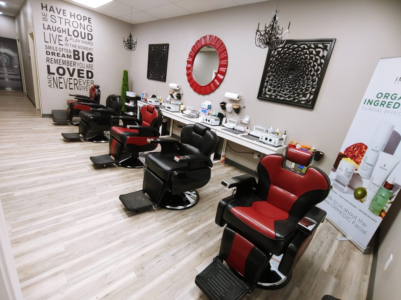 Artist hand Professional Barber Chair, All Purpose Reclining Salon Chair | Heavy Duty Hydraulic Pump, Multi-functional, 360° Swivel, Adjustable Height, Spa Beauty Equipment for Barbershop, Home customer photo 1