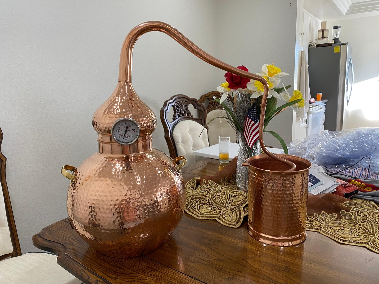5 Gallon Pure Copper Alembic Still for Whiskey, Moonshine, Essential Oils by Copperholic customer photo 2