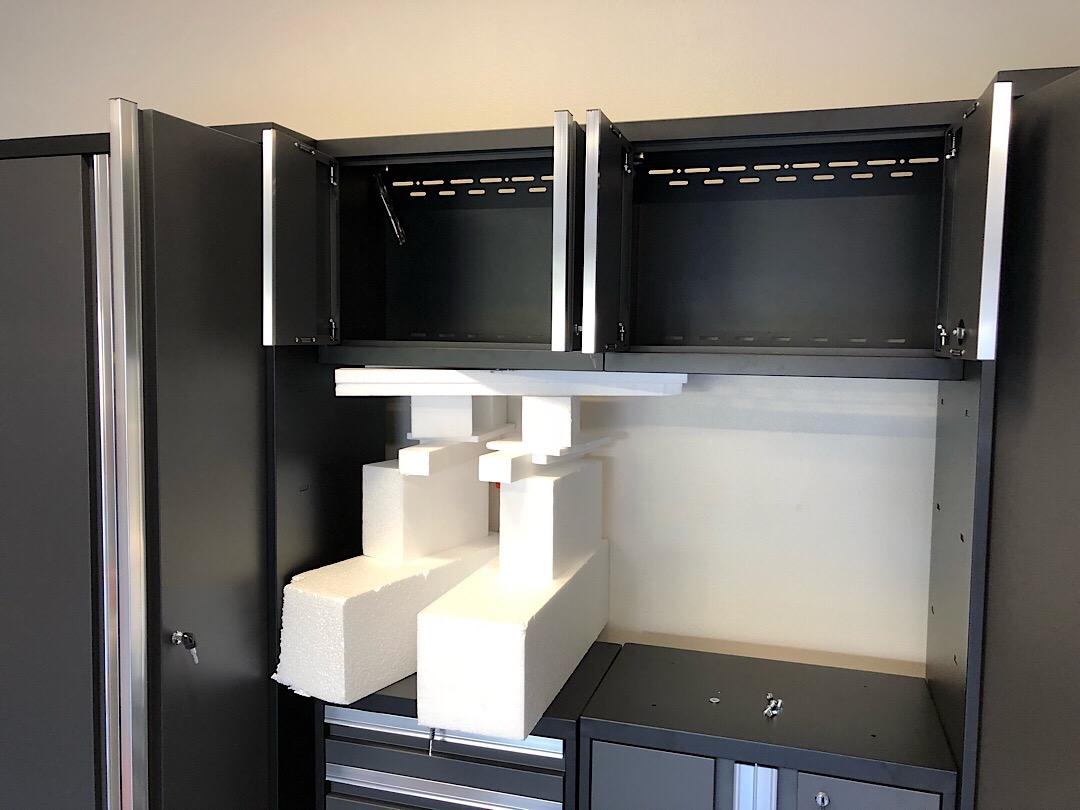 NewAge Products Gray Bold Series 7PC Garage Cabinetry Set · 24-Gauge Steel · Fully Welded · 108