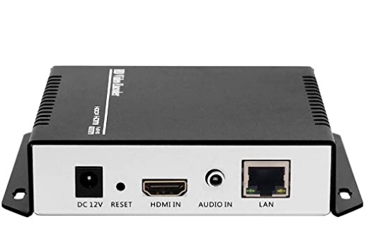 HEVC MPEG4 H.265 H.264 HDMI to IP Network Video Encoder, 1080P HD Digital Video Audio Encoder Hardware Supports RTSP RTMPS UDP HLS SRT, for IPTV, Live Streaming, YouTube, Facebook, OBS, NVR, etc. customer photo 2