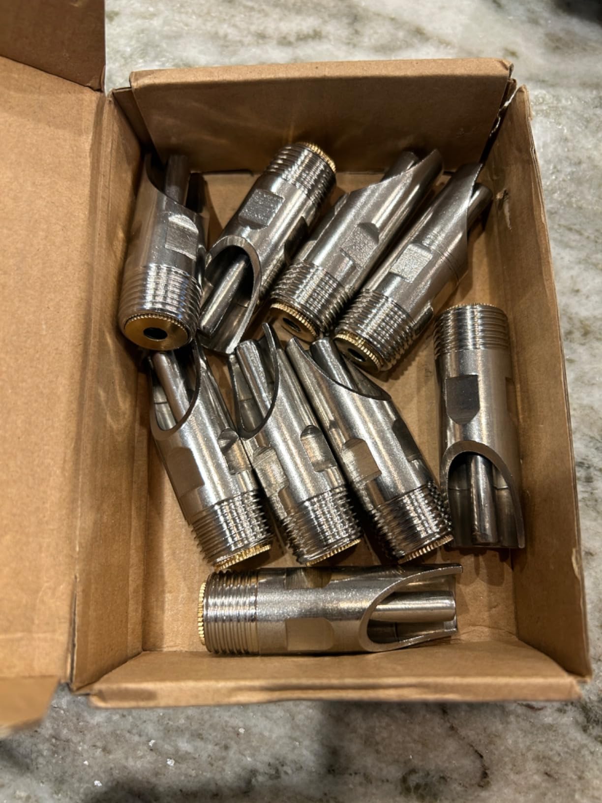 Baimeixun Pack of 10 Stainless Steel NPT 1/2