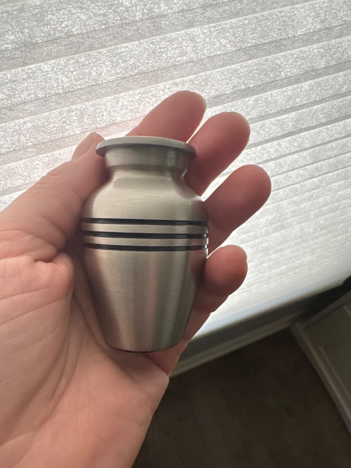 Trupoint Memorials Cremation Urns for Human Ashes, Funeral Memorial Urn for Male and Female, Decorative Burial Metal Urn Collection for Adult Men & Women - Silver Cross, Adult (200LB) customer photo 2