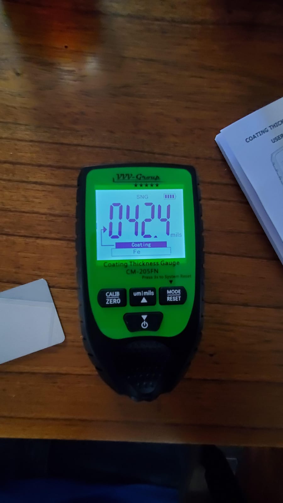 Paint Thickness Gauge CM-205FN for Cars – Digital Coating Thickness Meter customer photo 2