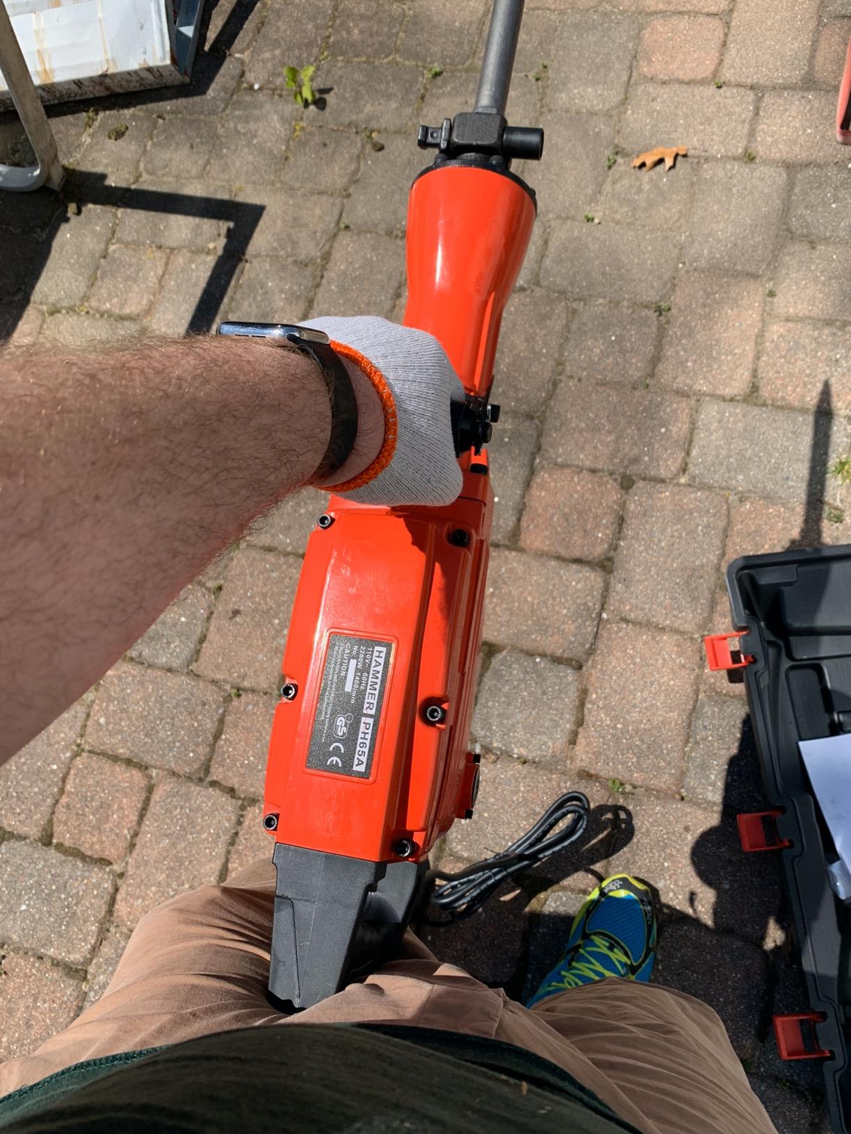 ZENY 2200W Heavy Duty Electric Demolition Jack Hammer Concrete Breaker Drills customer photo 1