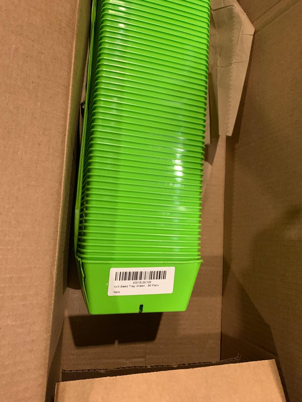 Bootstrap Farmer 5x5 Grow Trays 40 Pack Blue, Extra Thick Inserts for Microgreens, Wheatgrass, and Seedling Propagation customer photo 2