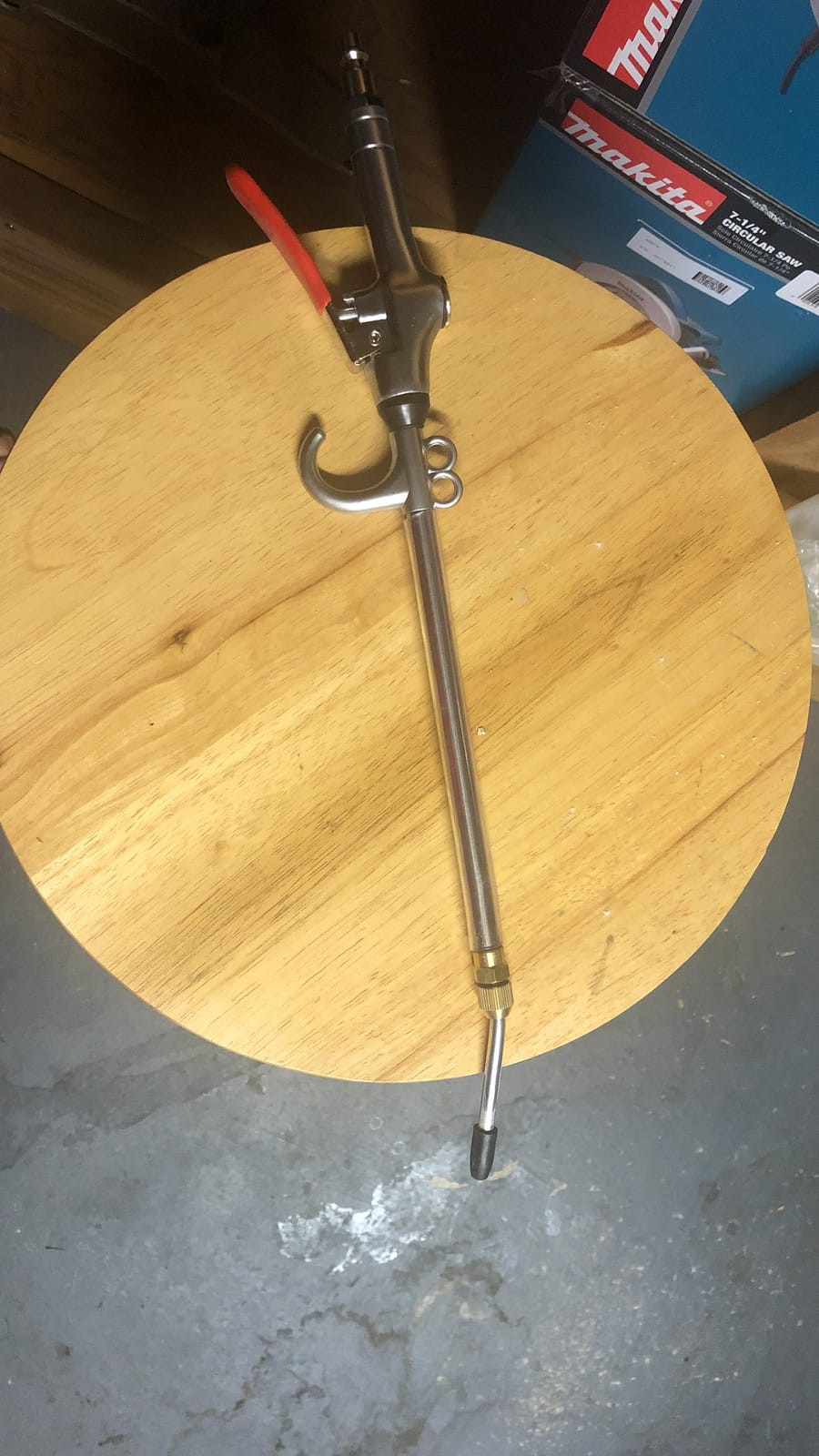 High Volume Industrial Air Blow Gun, 17-26 Inch Extensible Steel Nozzle customer photo 1