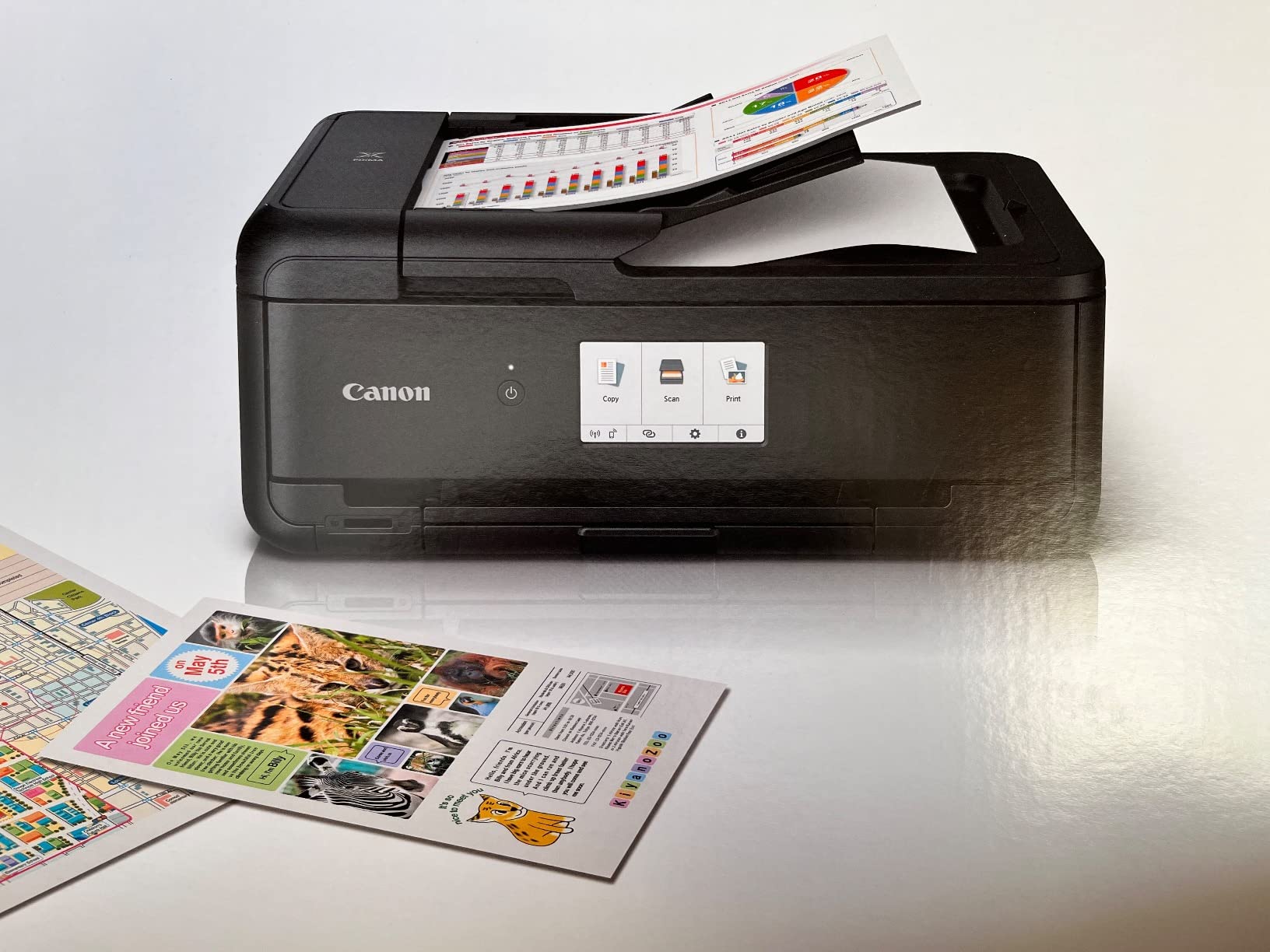Canon PIXMA TS9520 All in one Wireless Printer Home or Office| Scanner | Copier | Mobile Printing with AirPrint and Google Cloud Print, Black, Works with Alexa, One Size customer photo 2