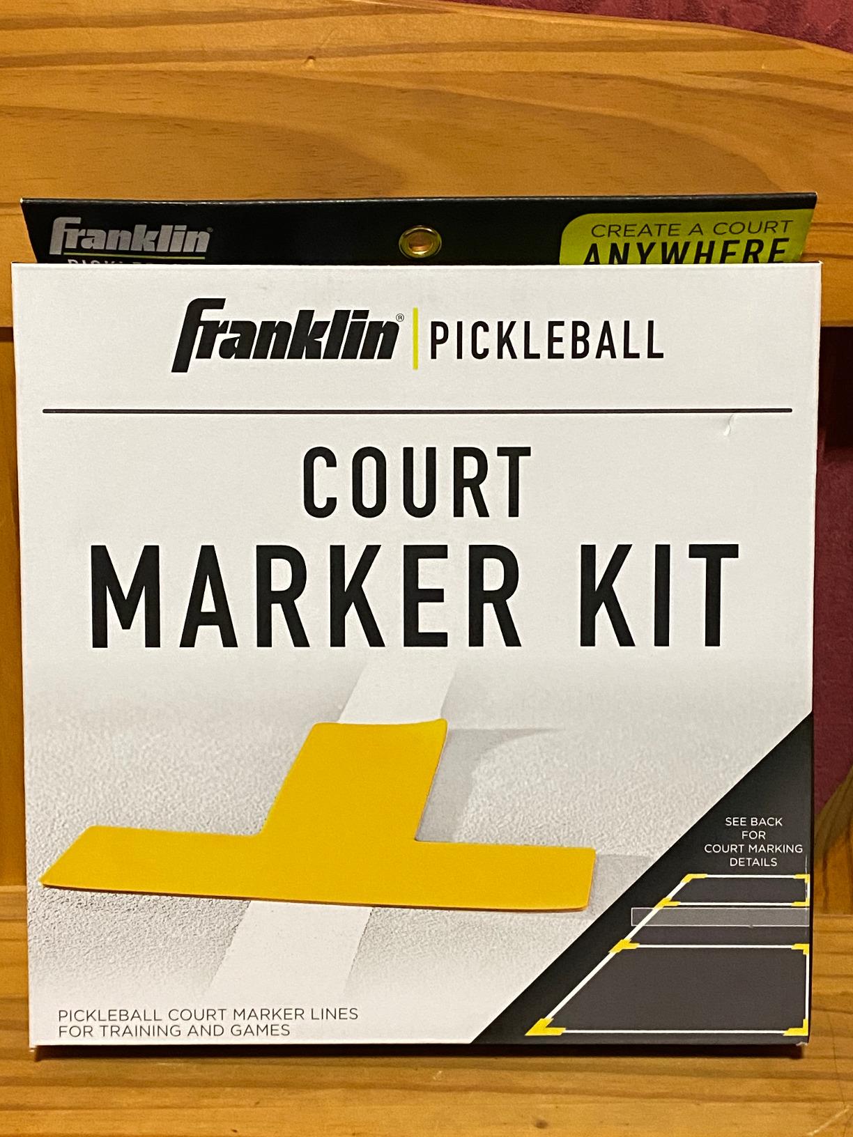 Franklin Sports Pickleball Court Marker Kit - Lines Marking Set with Tape Measure - Official Size Court Throw Down Markers customer photo 1