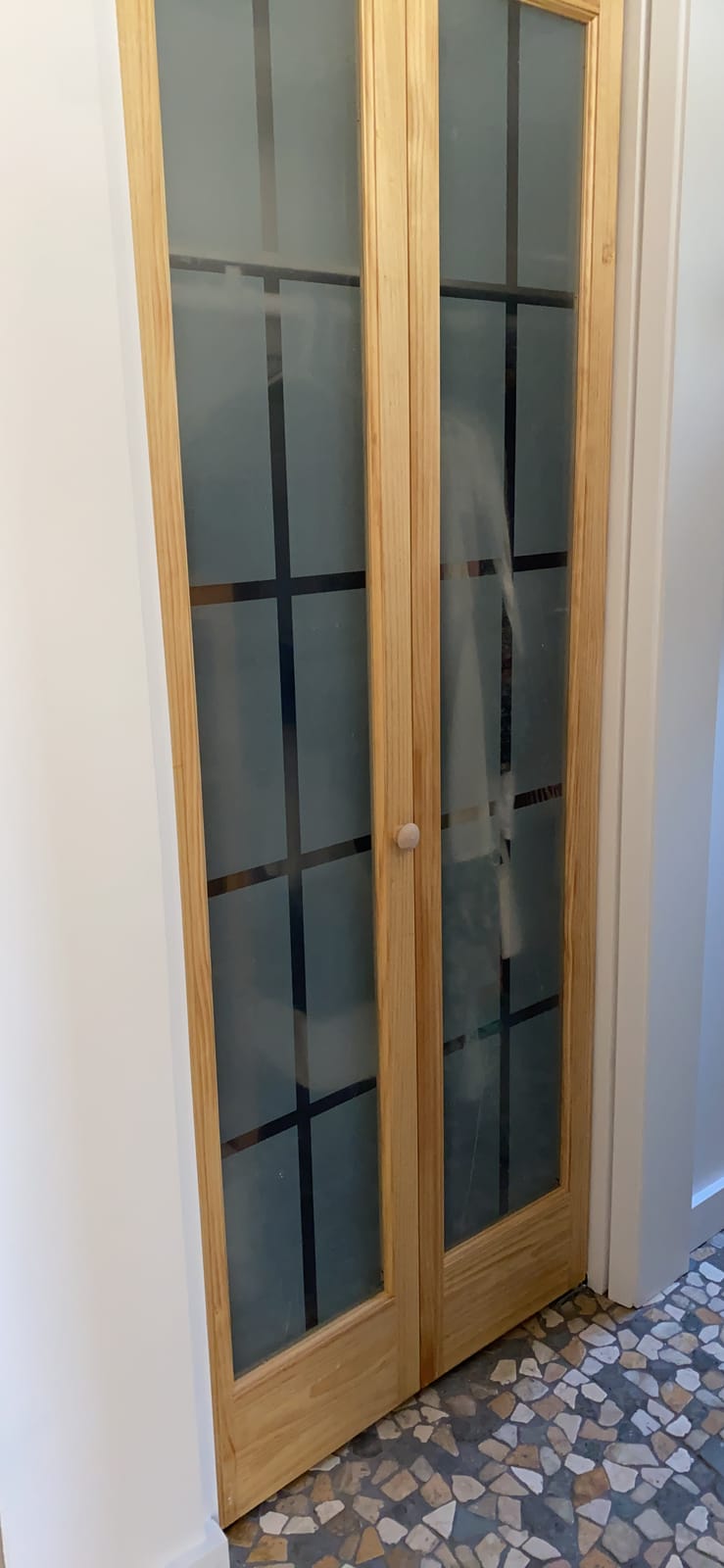 Kimberly Bay Closet Door, Bi-fold, Traditional Louver-Louver White (80x30) customer photo 2