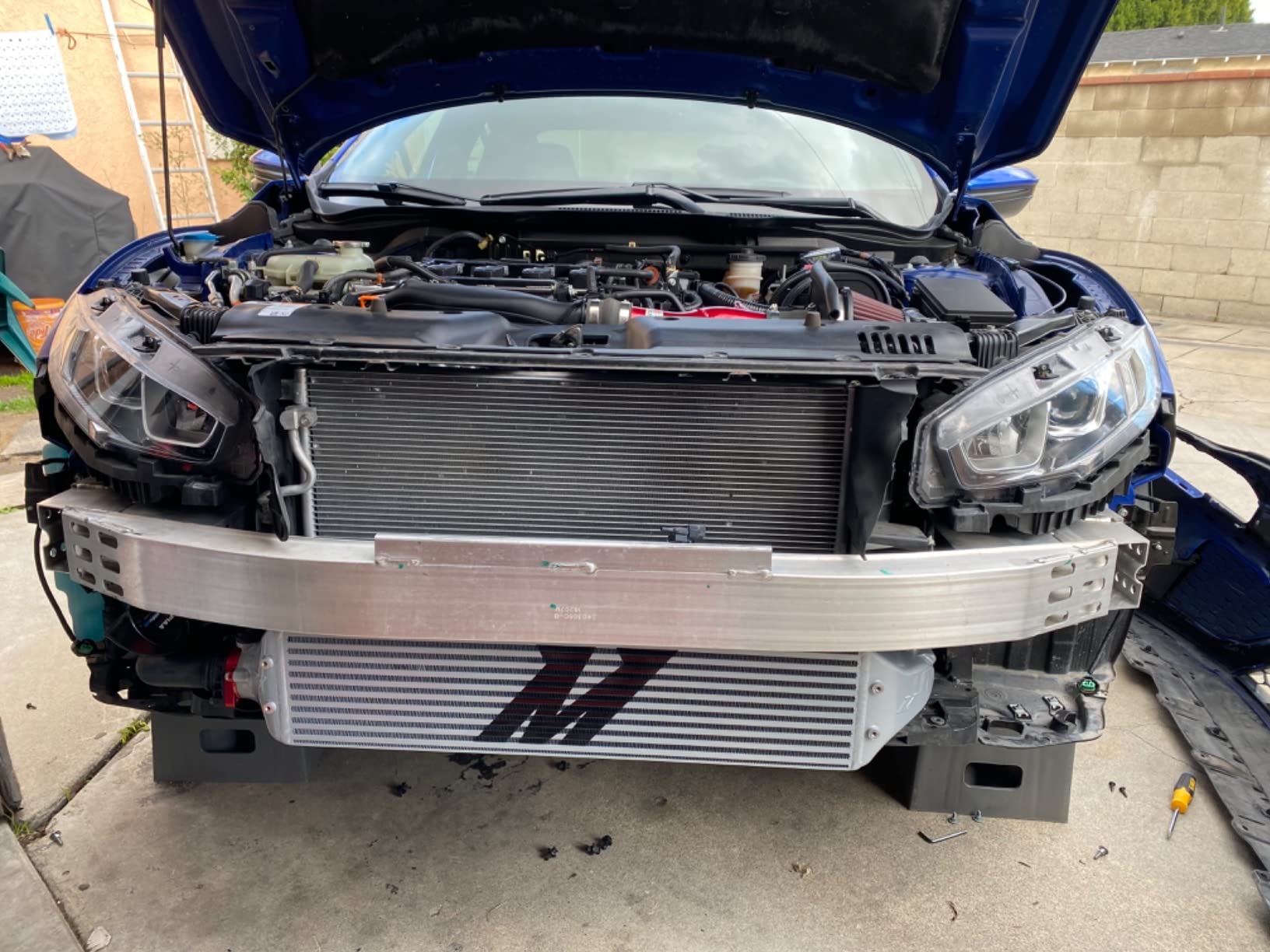 Mishimoto MMINT-CIV-16SL Performance Intercooler Compatible With Honda Civic 1.5T Si 2016-2021 Silver customer photo 2