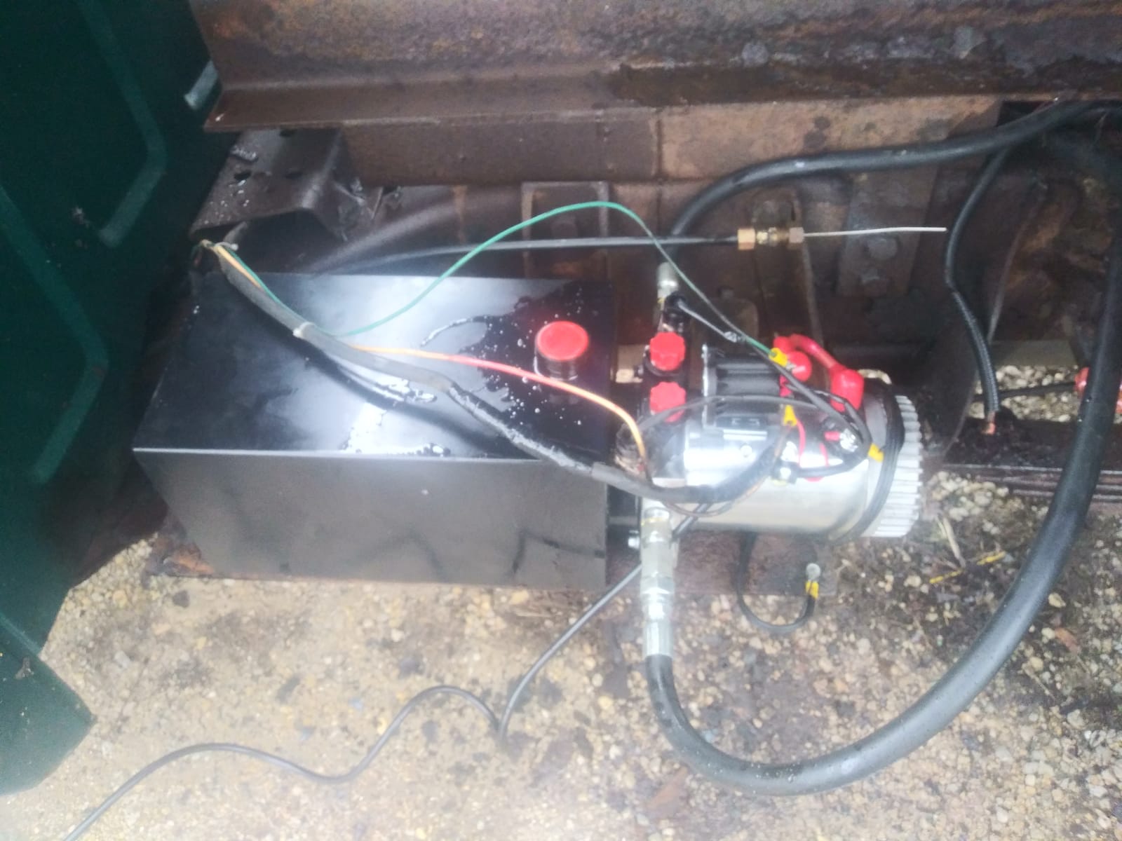 DC HOUSE Hydraulic Power Unit 15 Quart Double Acting Hydraulic Pump DC 12V Power Unit Metal Reservoir for Dump Trailer Car Lifting customer photo 2