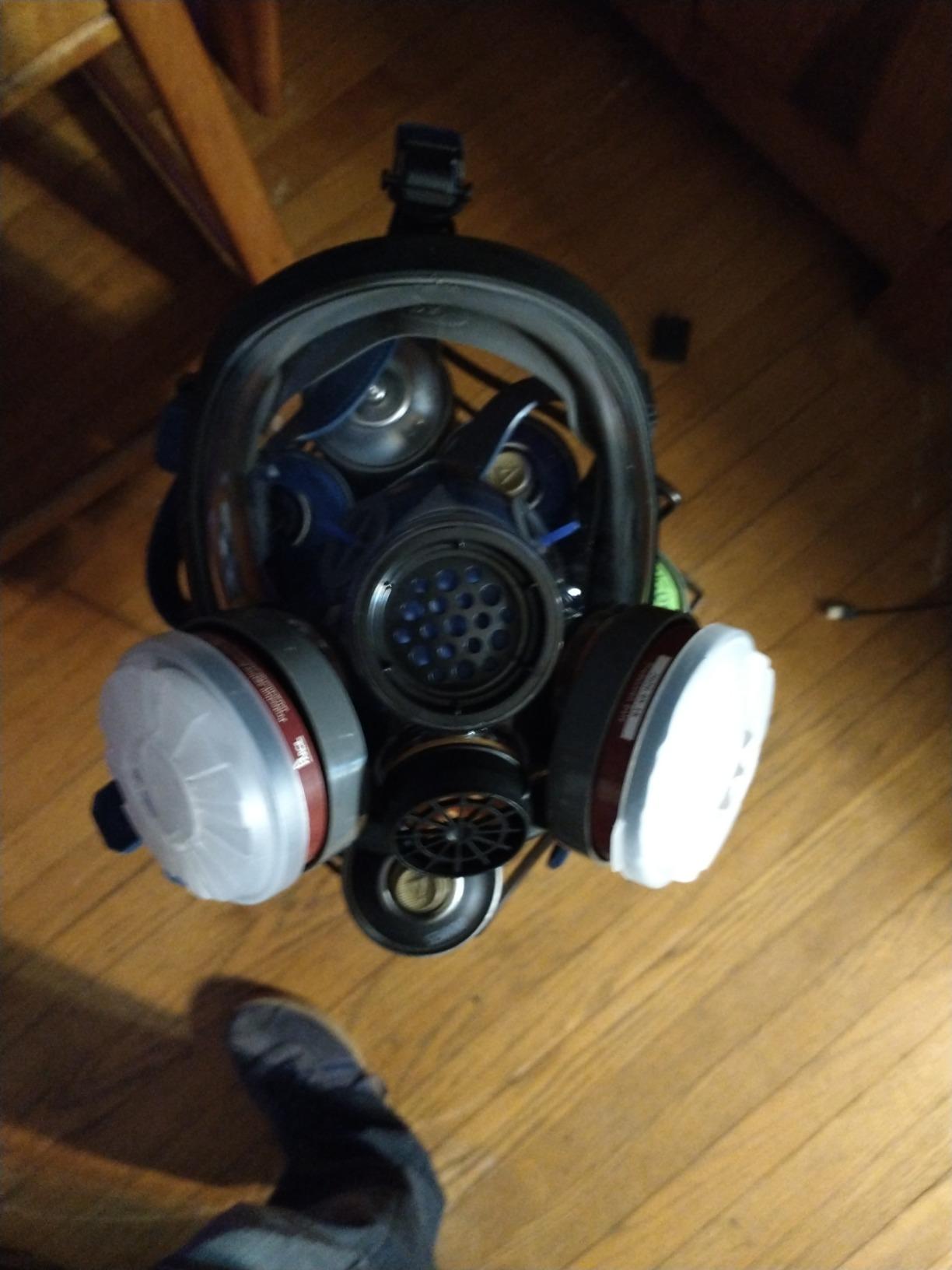 Parcil Distribution Full Face Respirator Mask - Air Purifying, Organic Vapor & Particulate - Industrial Use - CE Tested customer photo 1